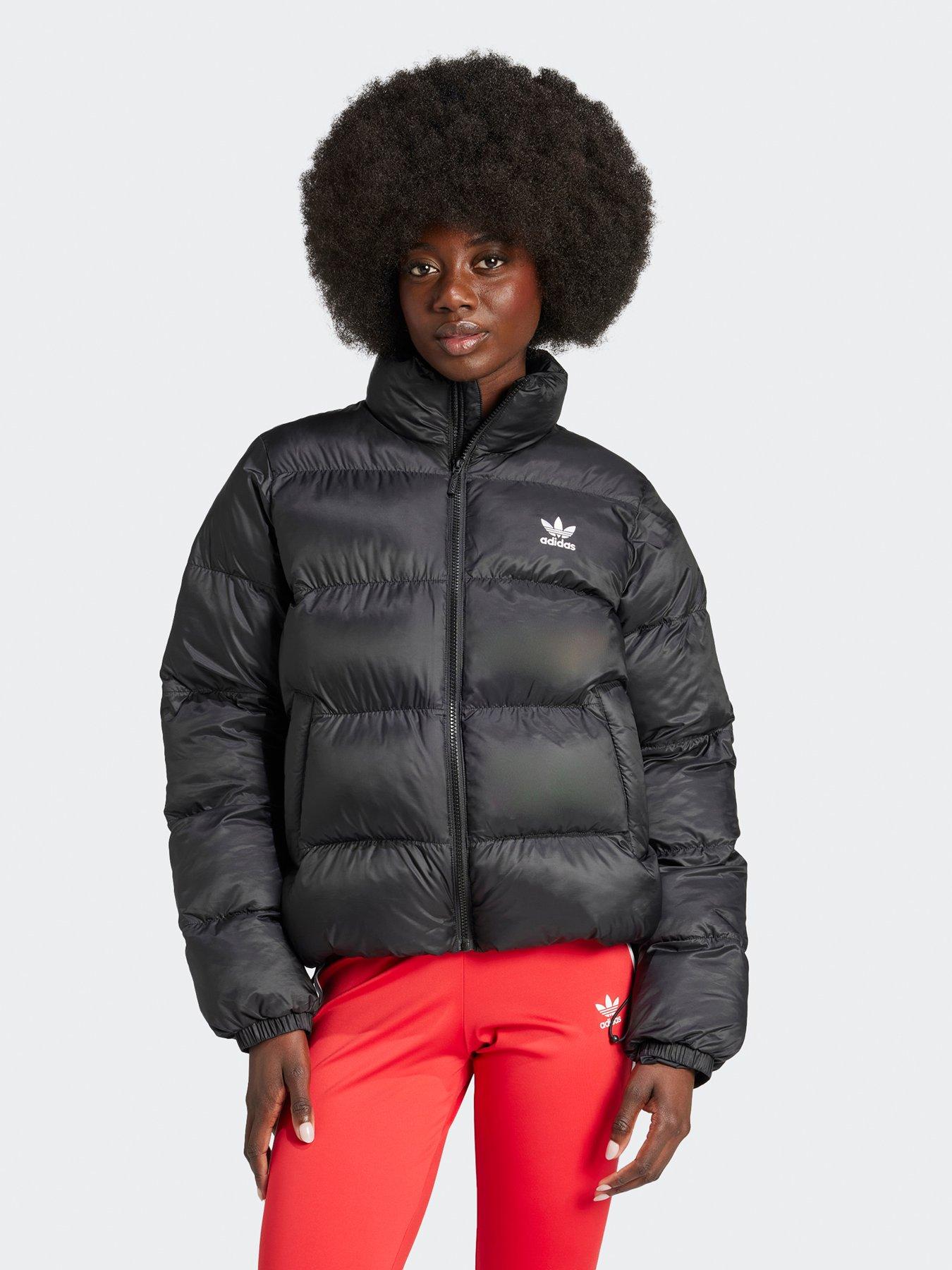 Image 1 of 5 of adidas Originals Women's Adicolor Short Puffer Jacket - Black