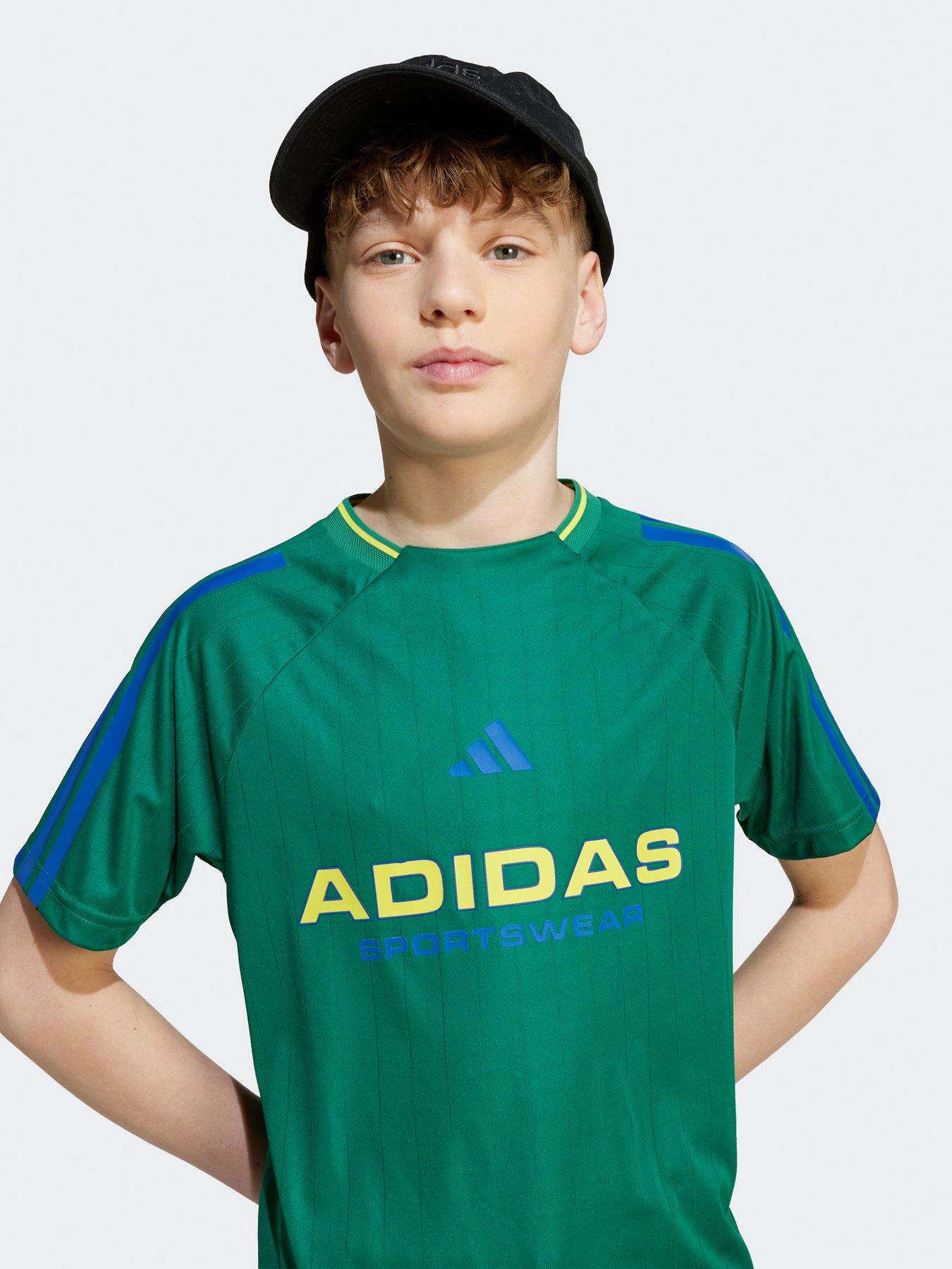 Image 4 of 5 of adidas Sportswear Junior Boys House Of Trio T-Shirt- Red