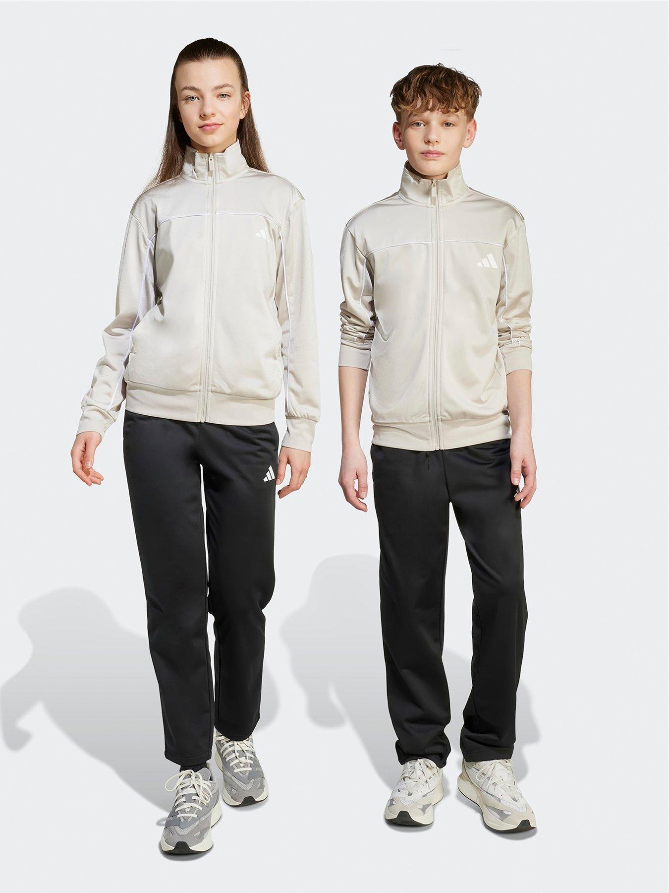 undefined Junior Unisex Tricot Tracksuit-grey