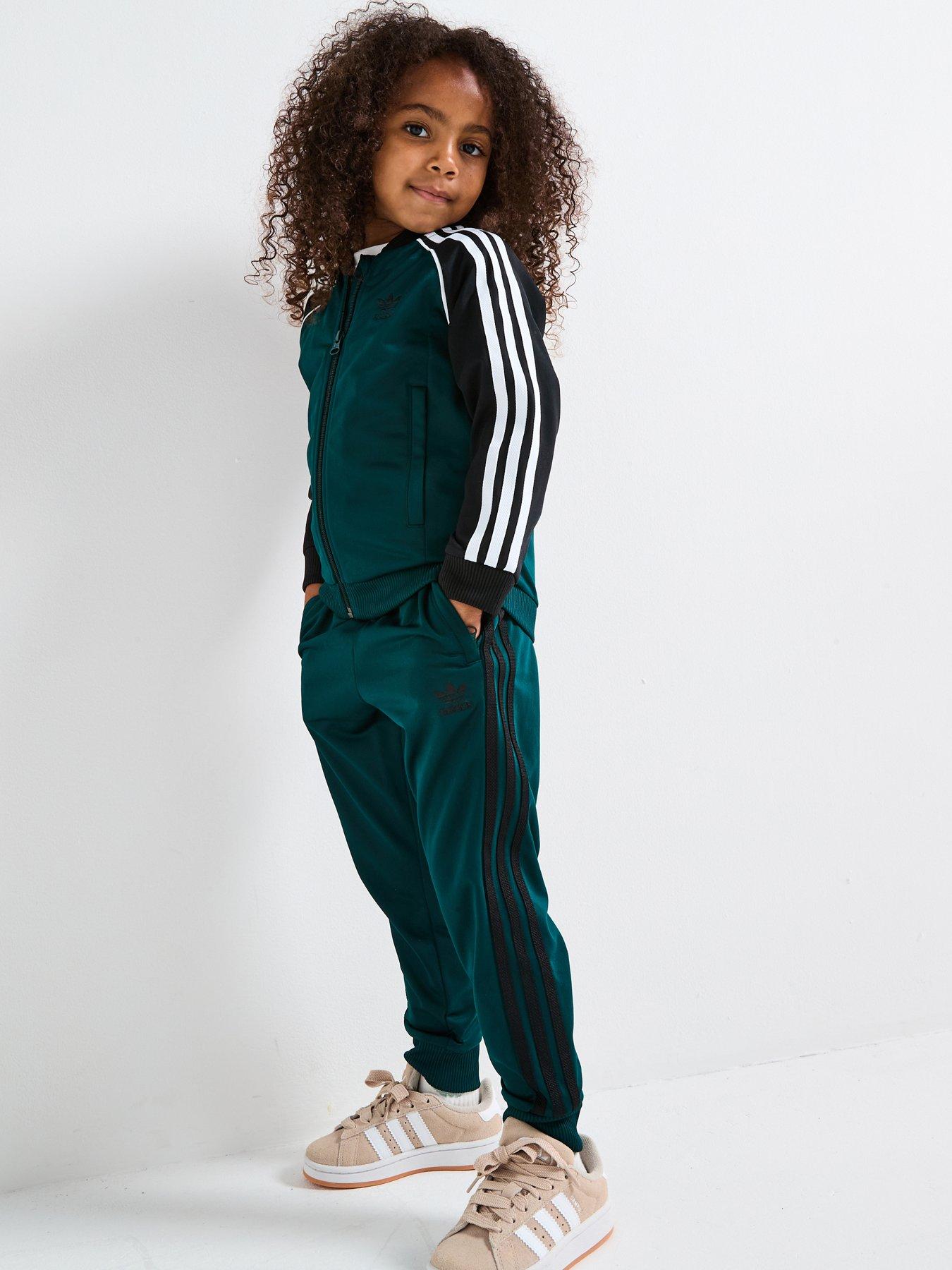 Image 1 of 6 of adidas Originals Kids Unisex Sst Tracksuit - Green