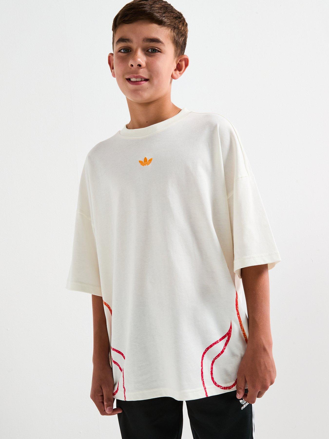 undefined Junior Boys Graphic T-Shirt - White