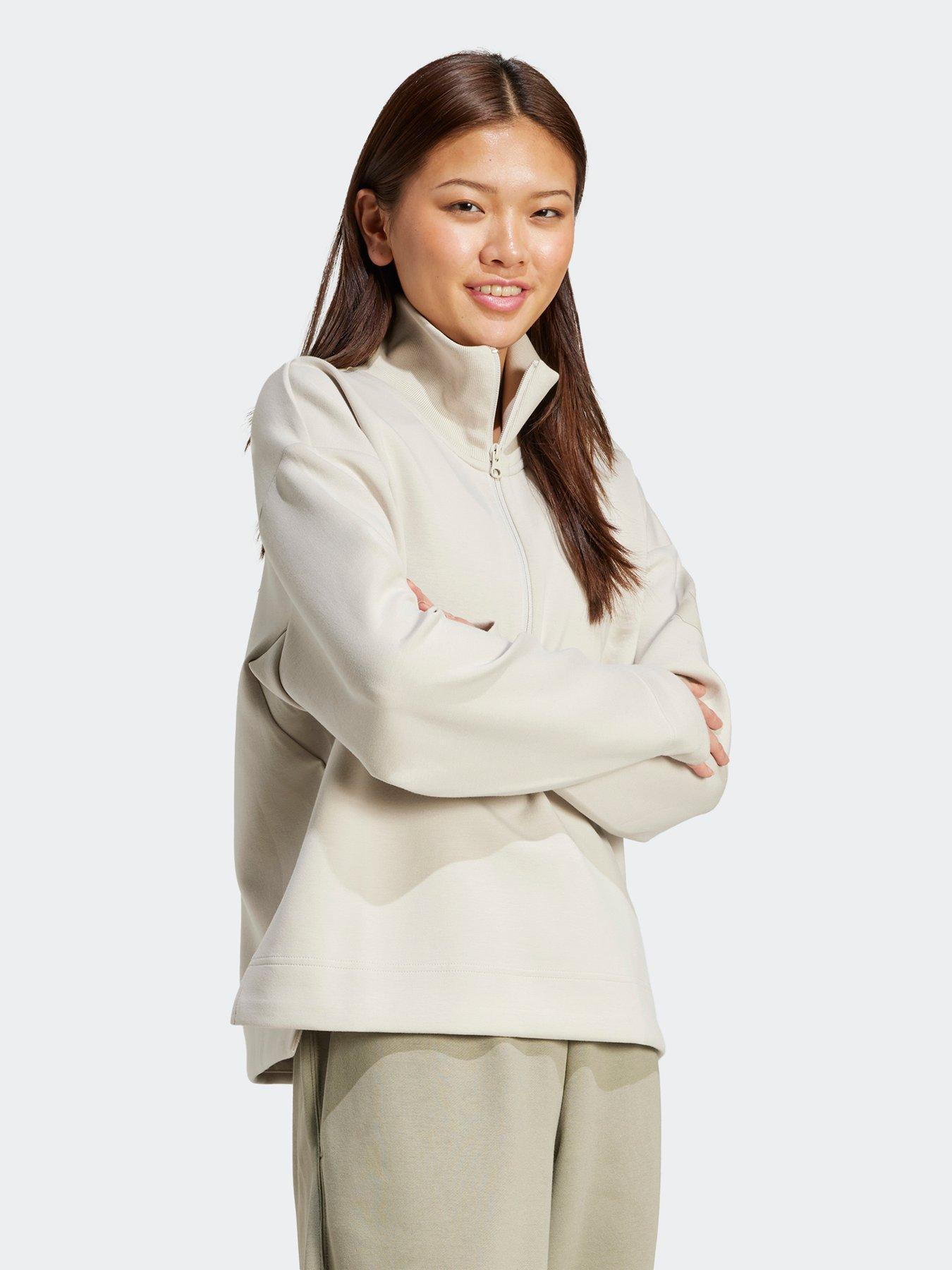 Image 3 of 5 of adidas Sportswear Women's All Szn Soft Lux Quarter Zip - Grey
