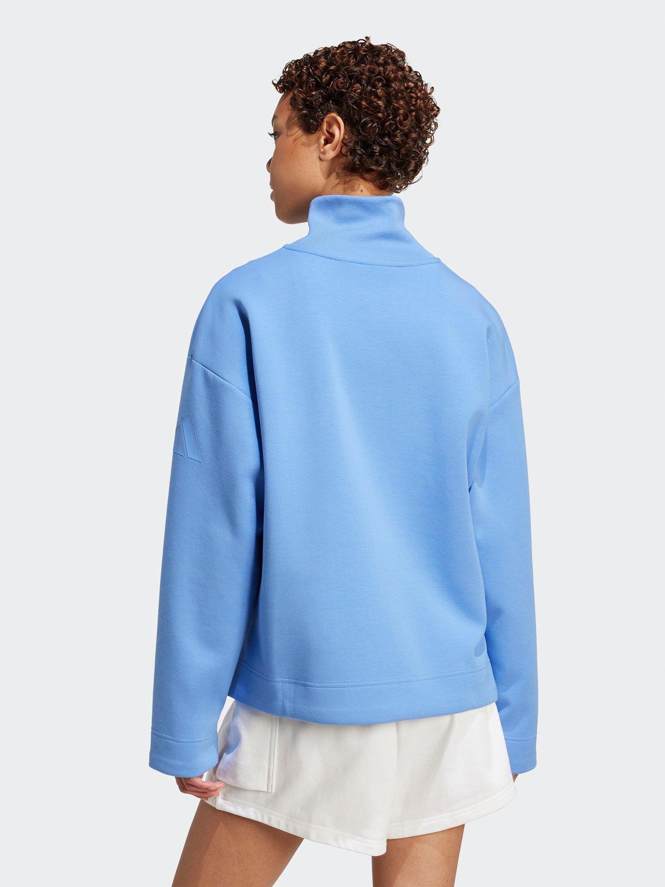 Image 2 of 6 of adidas Sportswear Women's All Szn Soft Lux Quarter Zip - Blue