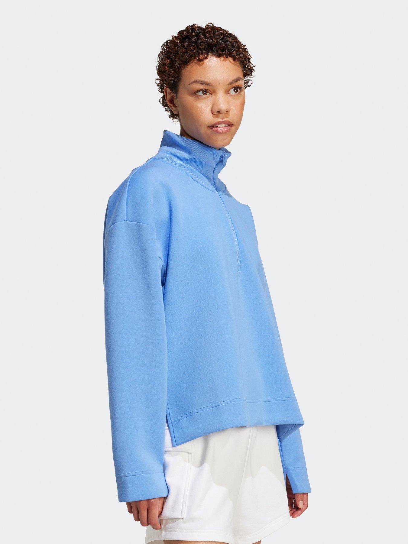 Image 3 of 6 of adidas Sportswear Women's All Szn Soft Lux Quarter Zip - Blue