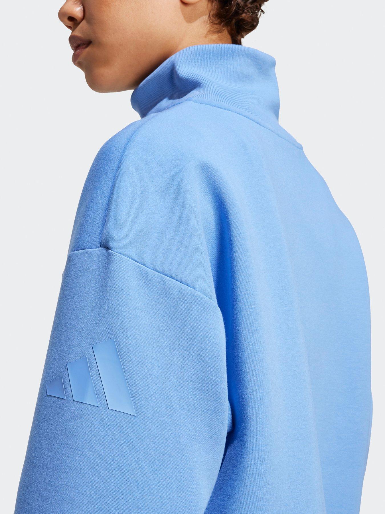 Image 5 of 6 of adidas Sportswear Women's All Szn Soft Lux Quarter Zip - Blue