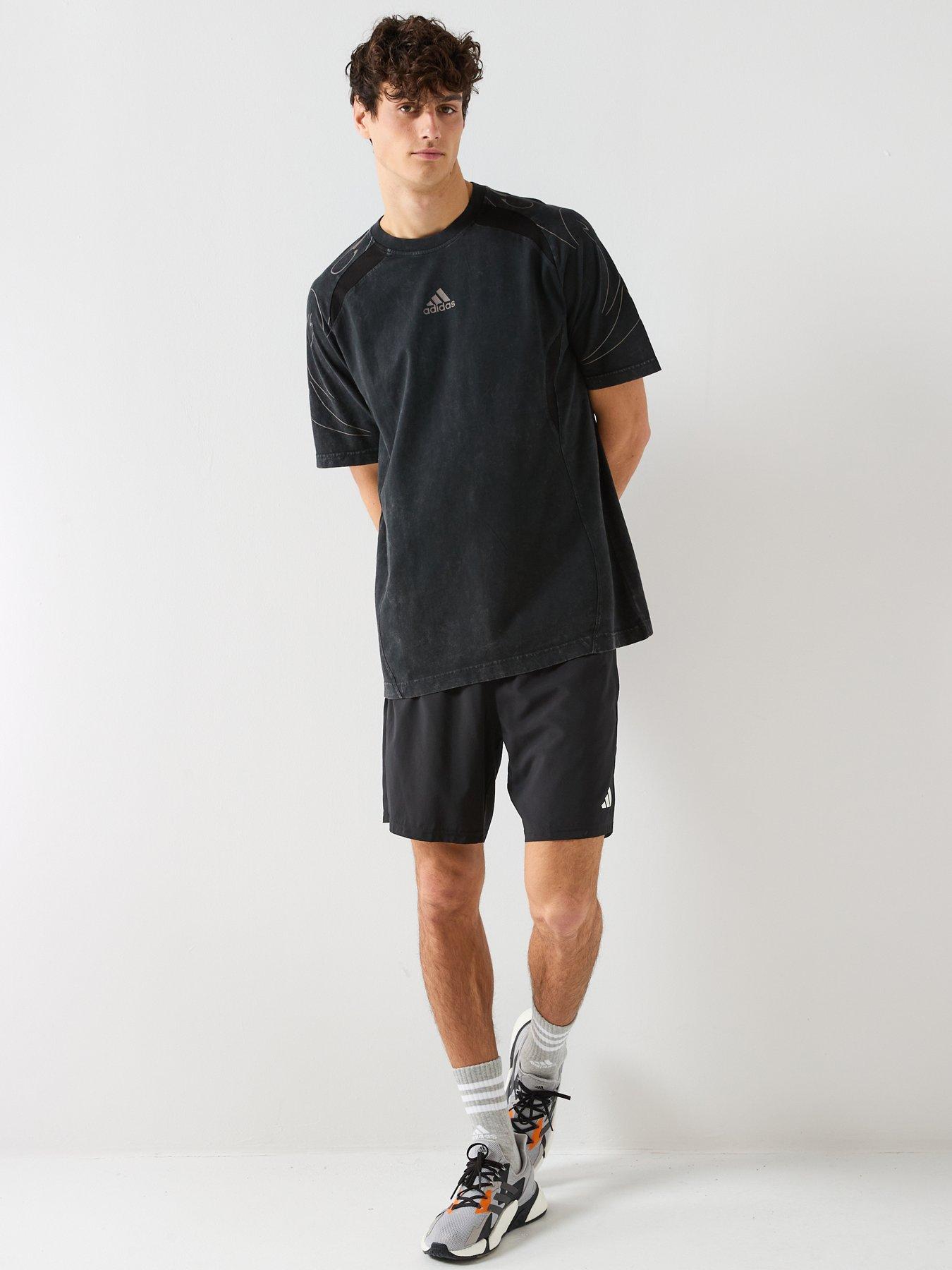  image of adidas-originals-mens-adilenium-teamgeist-short-sleeve-t-shirt-black