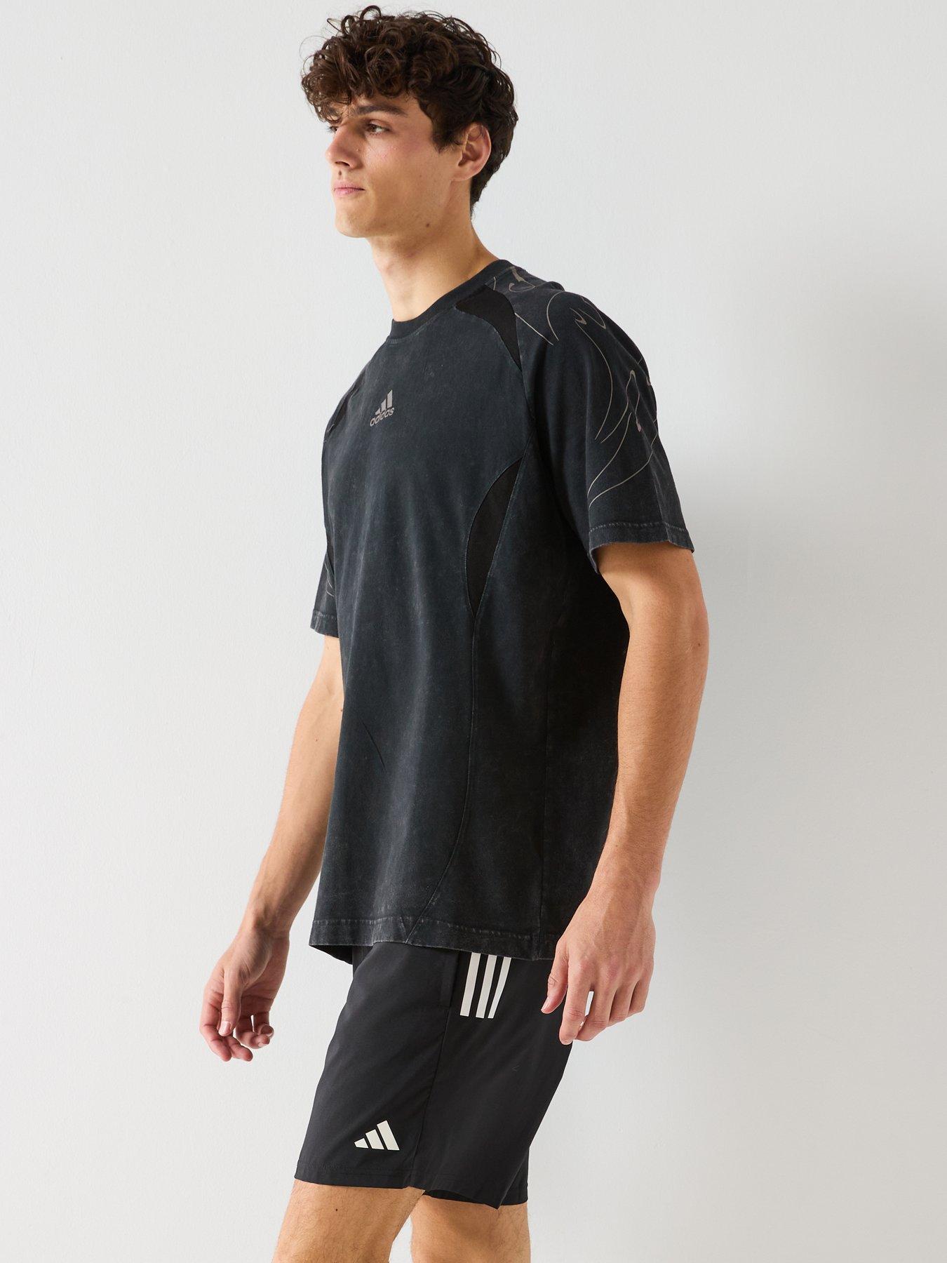 image of adidas-originals-mens-adilenium-teamgeist-short-sleeve-t-shirt-black