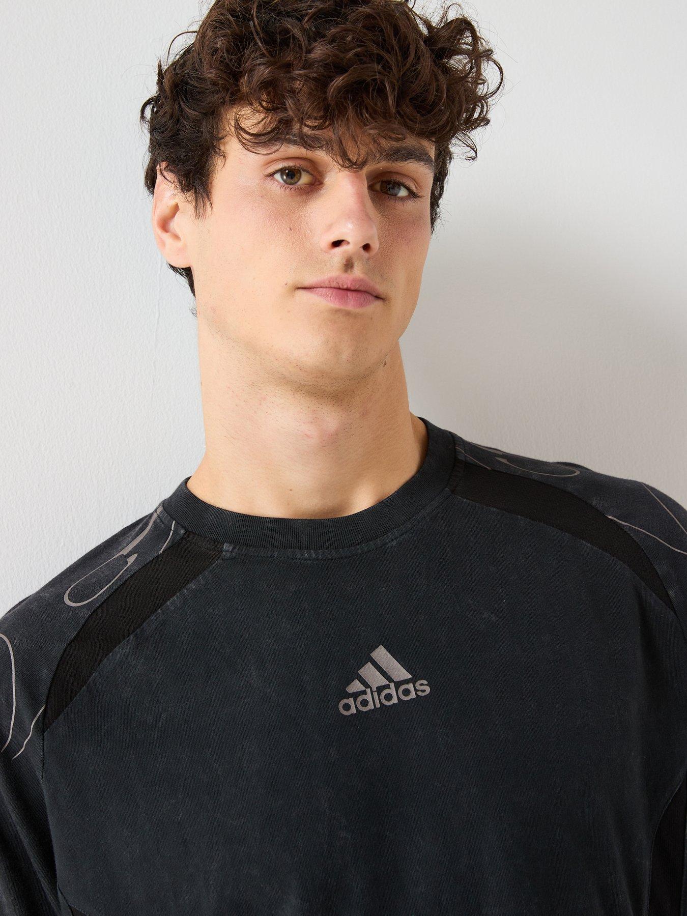  image of adidas-originals-mens-adilenium-teamgeist-short-sleeve-t-shirt-black