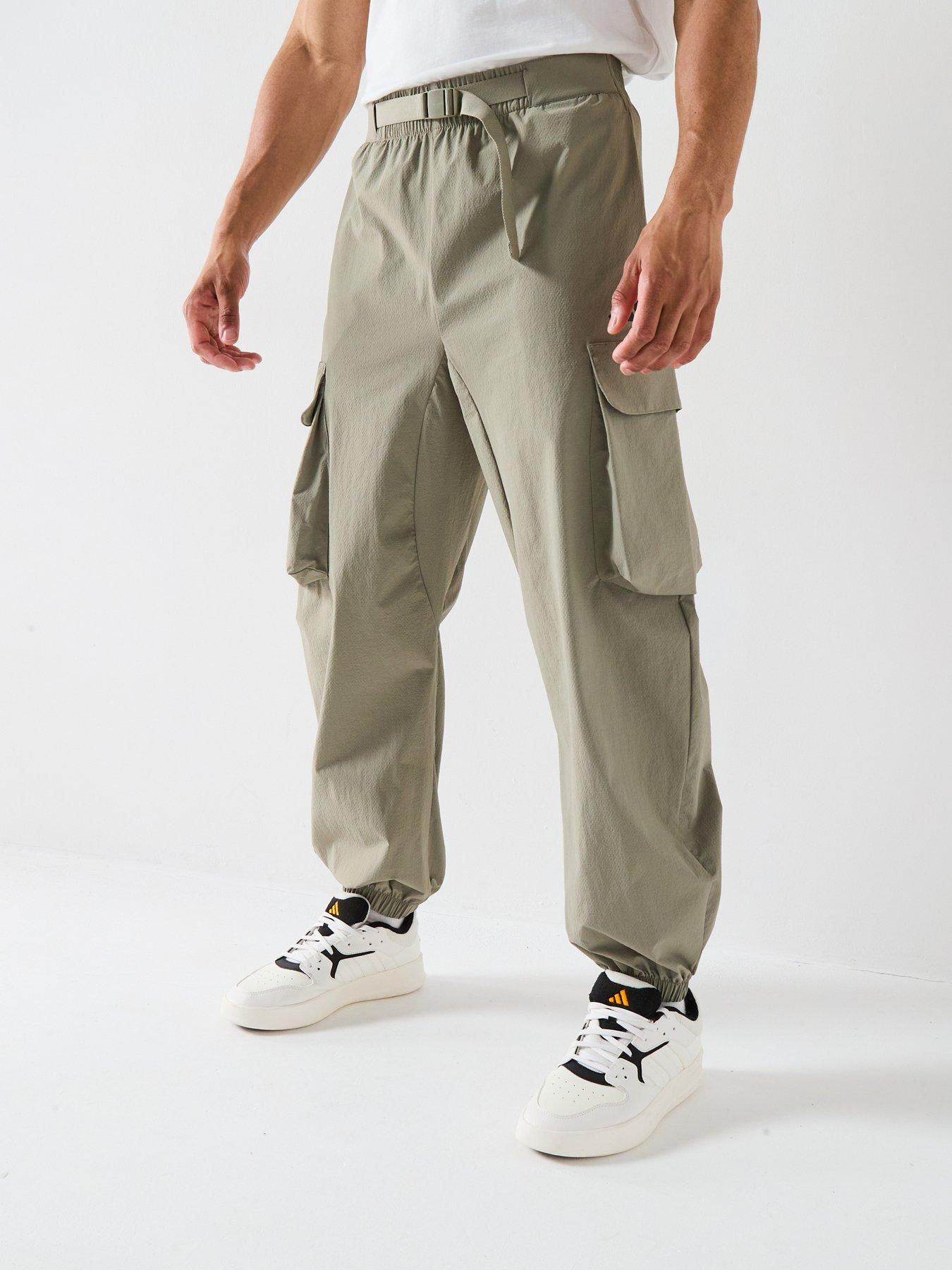  image of adidas-sportswear-mens-city-tech-windbreaker-pants-green