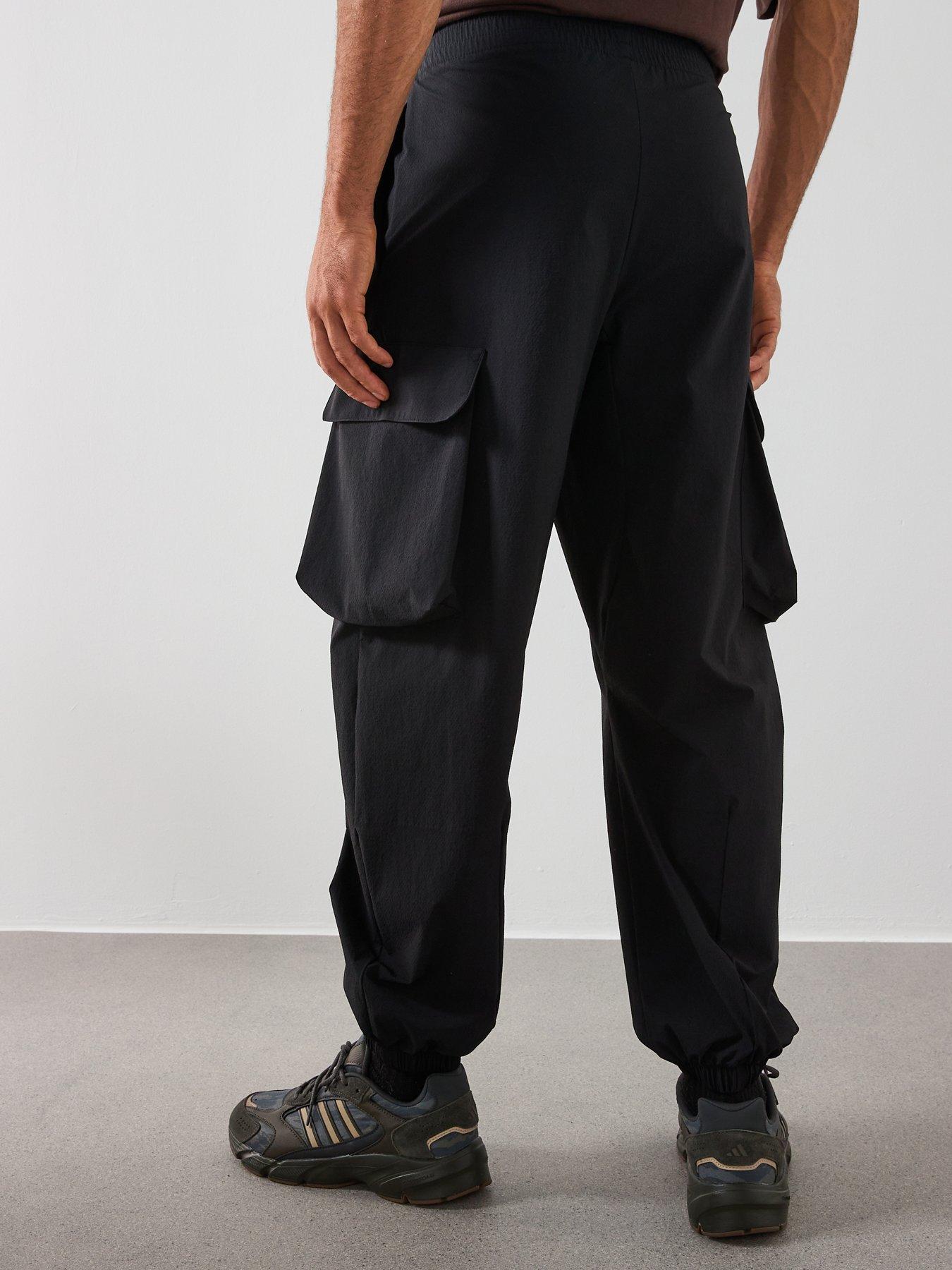  image of adidas-sportswear-mens-city-tech-windbreaker-pants-black