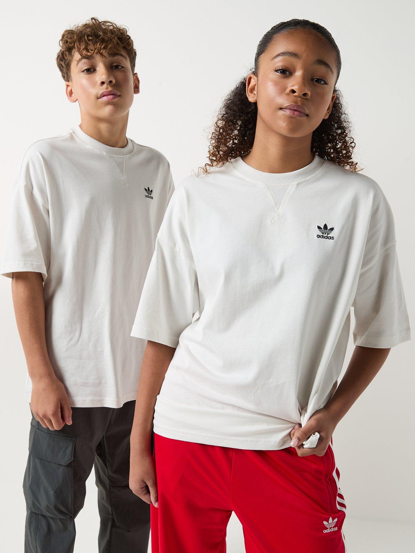 Image 1 of 6 of adidas Originals Junior Unisex T-shirt - White
