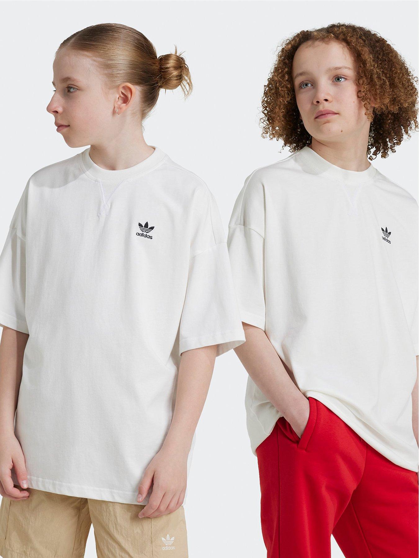 Image 1 of 5 of adidas Originals Junior Unisex T-shirt - White