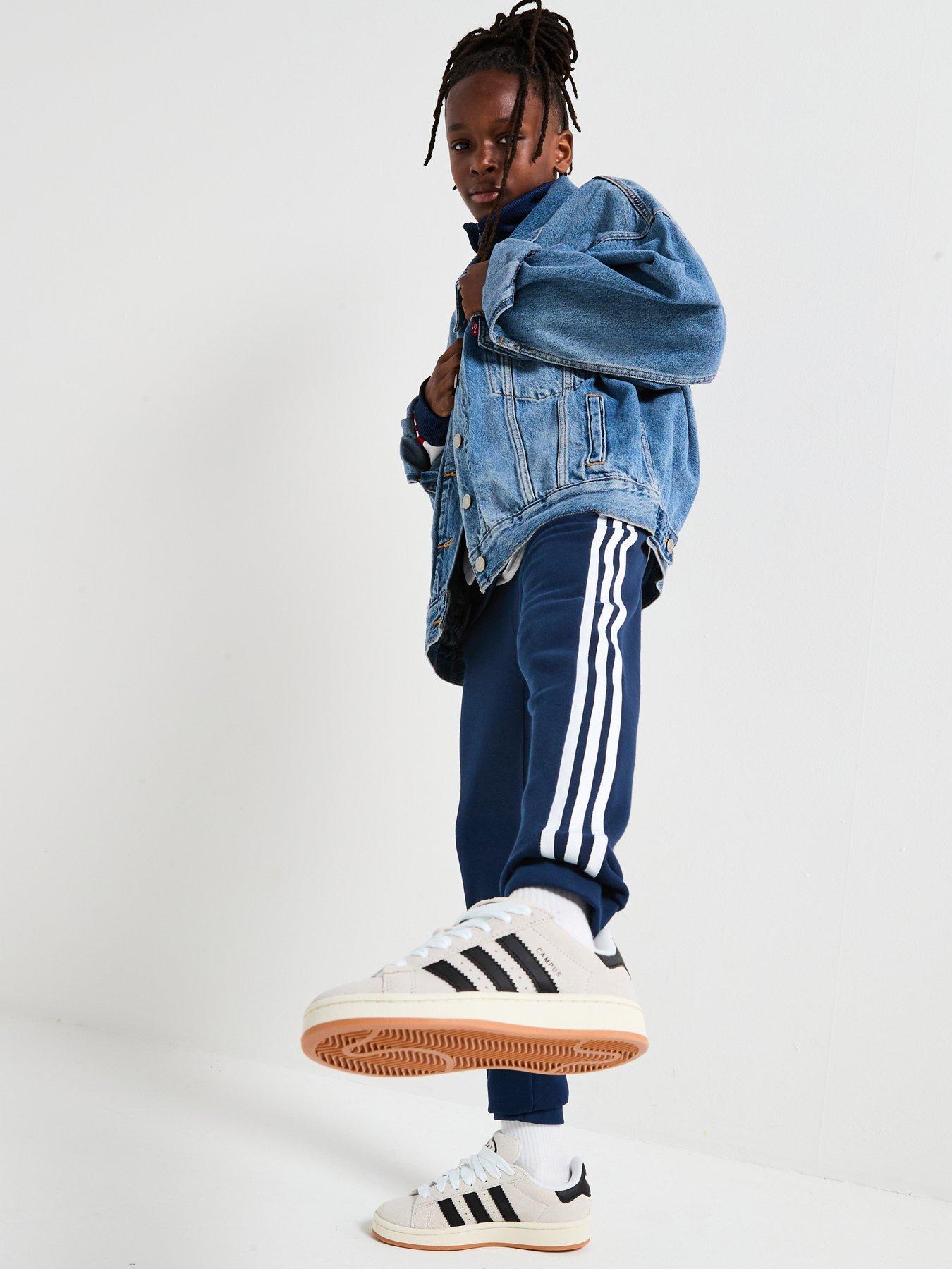 undefined Junior Boys Trefoil Joggers - Blue