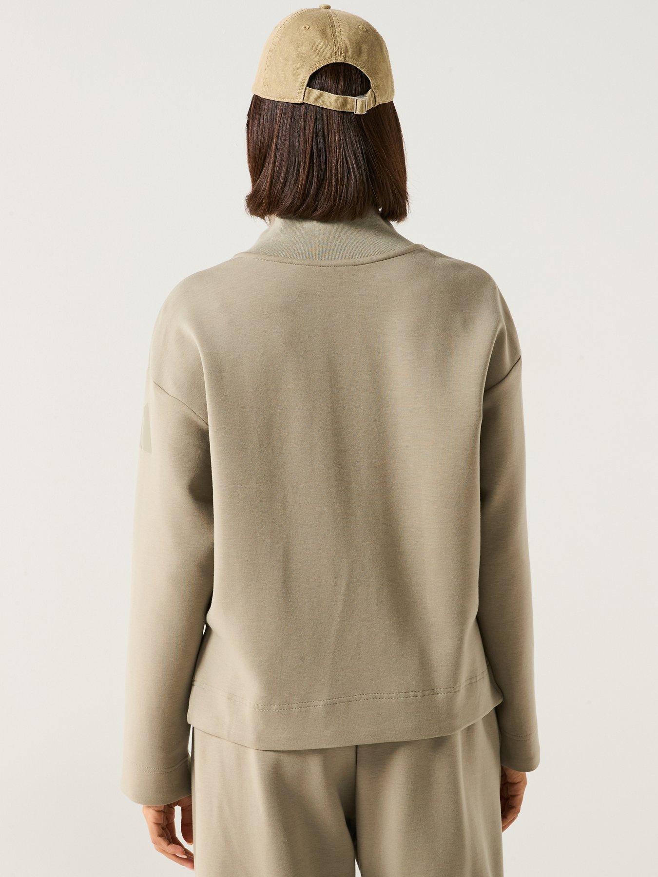  image of adidas-sportswear-womens-all-szn-soft-lux-quarter-zip-green