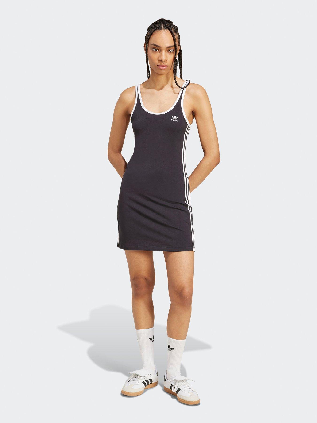 undefined Women's 3 Stripe Mini Dress - Black