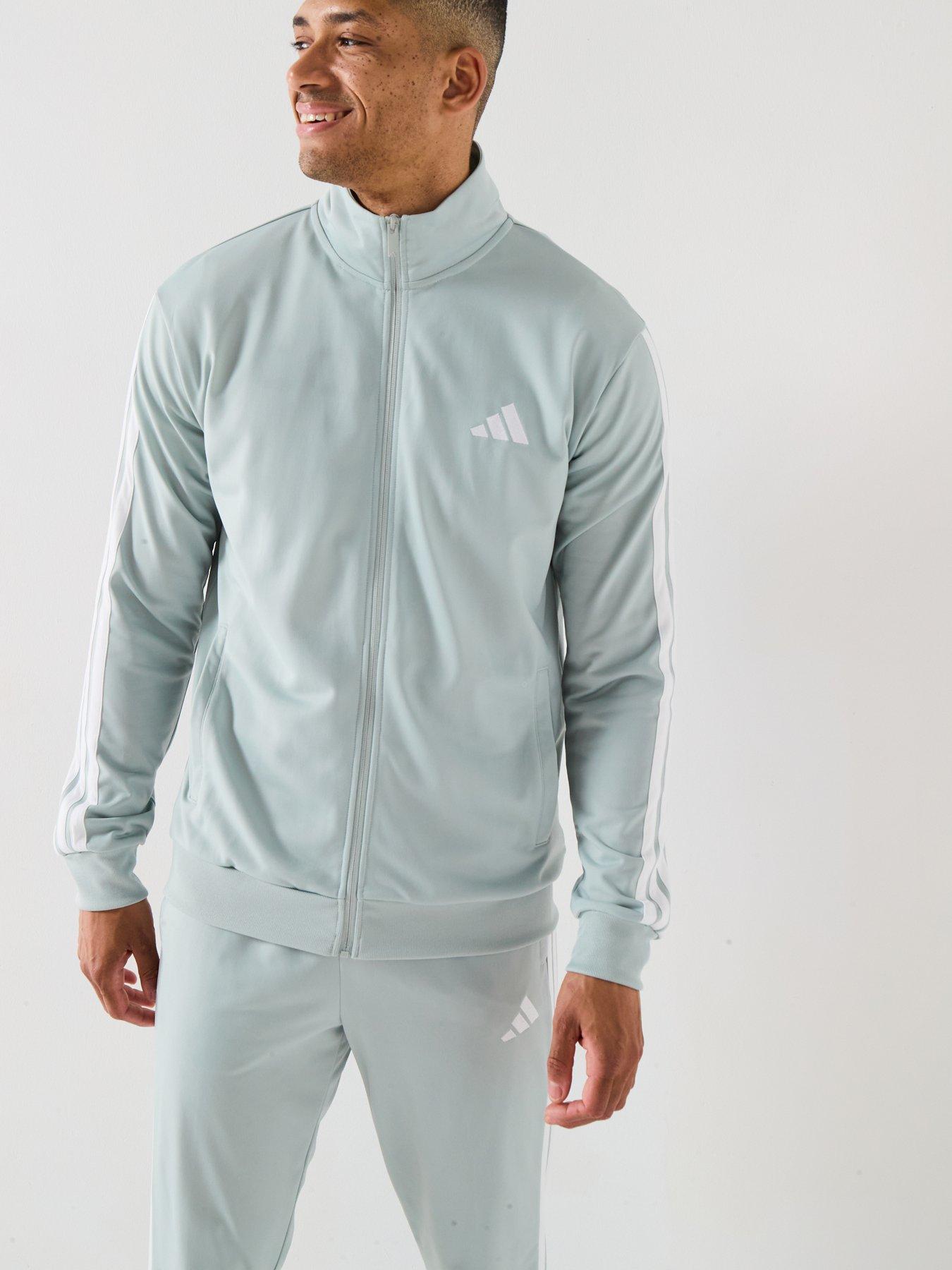Image 5 of 6 of adidas Sportswear Men's 3 Stripes Tracksuit - Grey