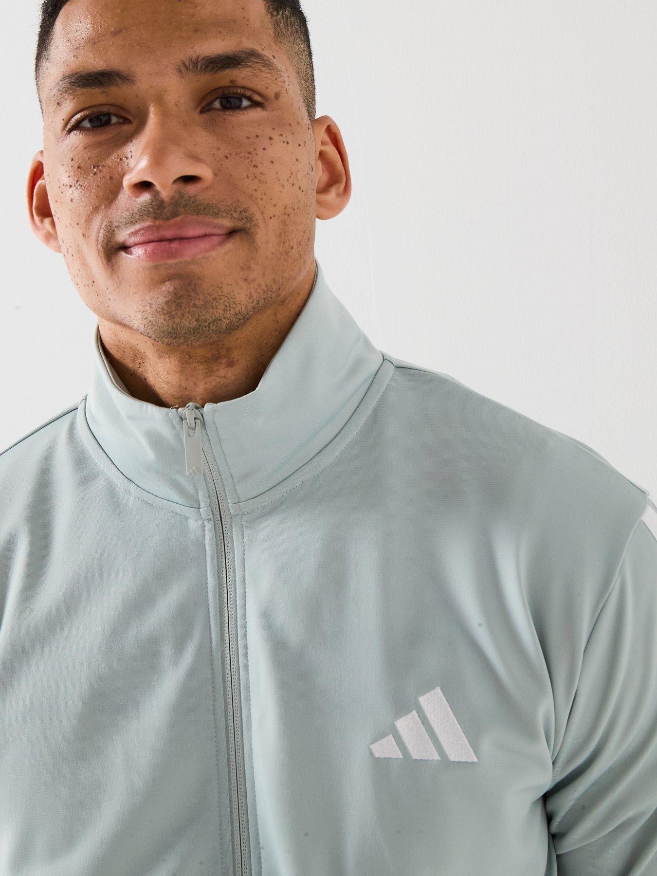 Image 6 of 6 of adidas Sportswear Men's 3 Stripes Tracksuit - Grey