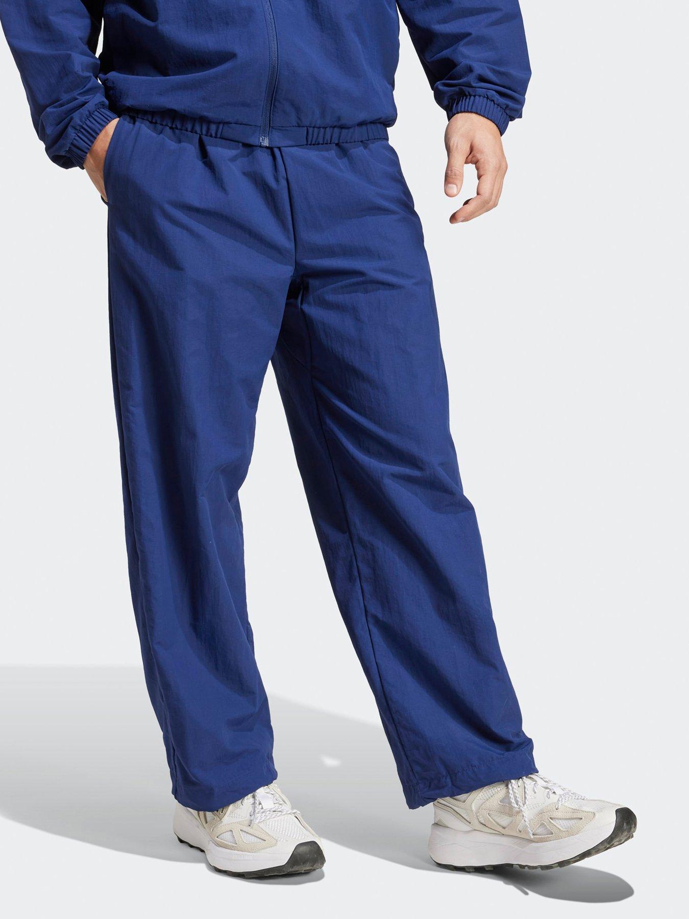 Image 3 of 5 of adidas Sportswear Men's Essential Small Logo Woven Open Hem Pants - Blue