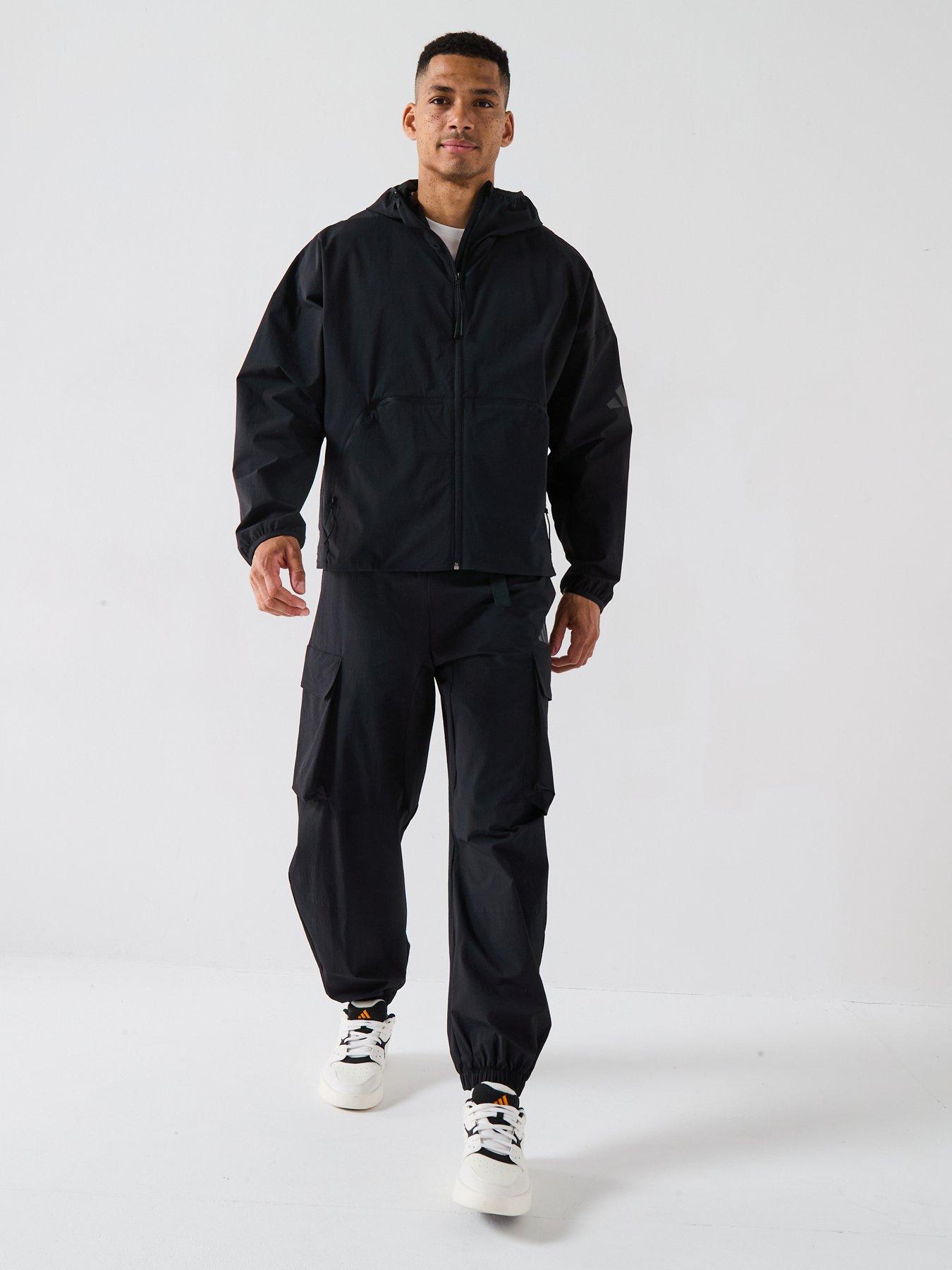  image of adidas-sportswear-mens-myshelter-windbreaker-black