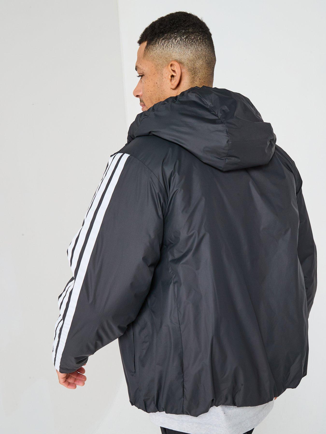  image of adidas-sportswear-mens-essentials-climawarm-3-stripes-jacket-black
