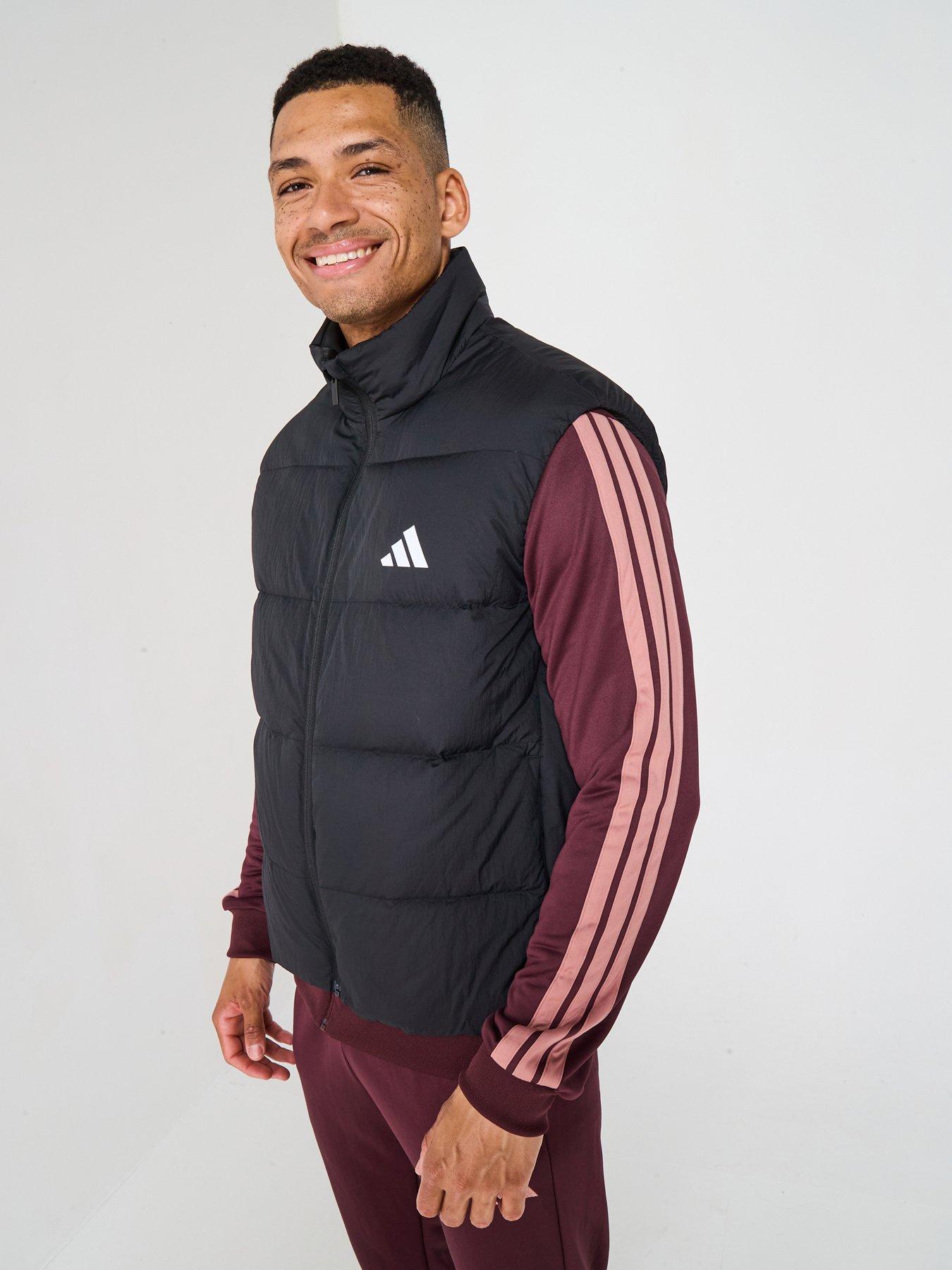  image of adidas-sportswear-mens-essentials-climawarm-3-stripes-down-vest-black