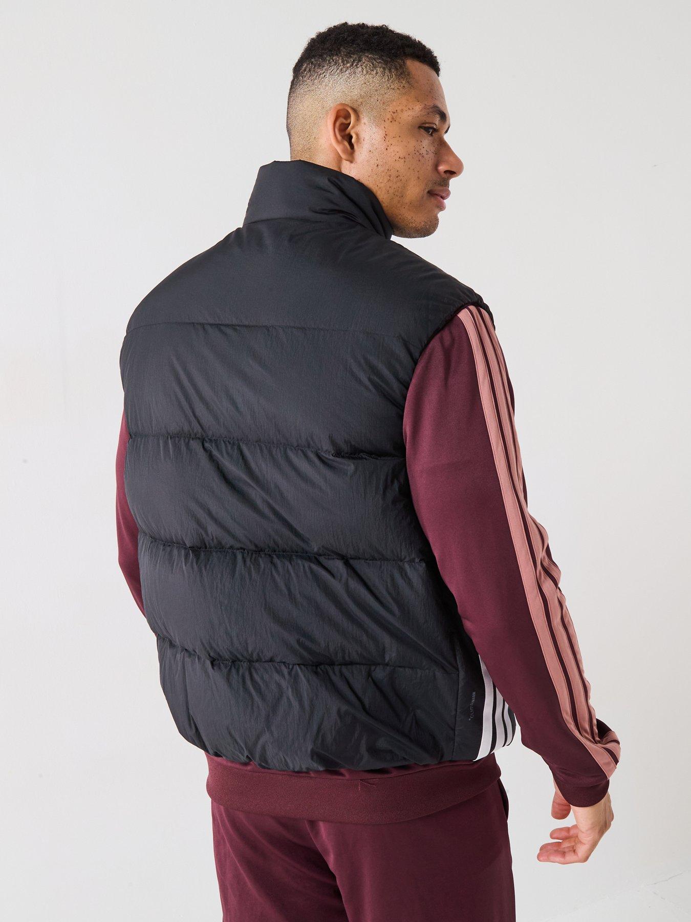  image of adidas-sportswear-mens-essentials-climawarm-3-stripes-down-vest-black