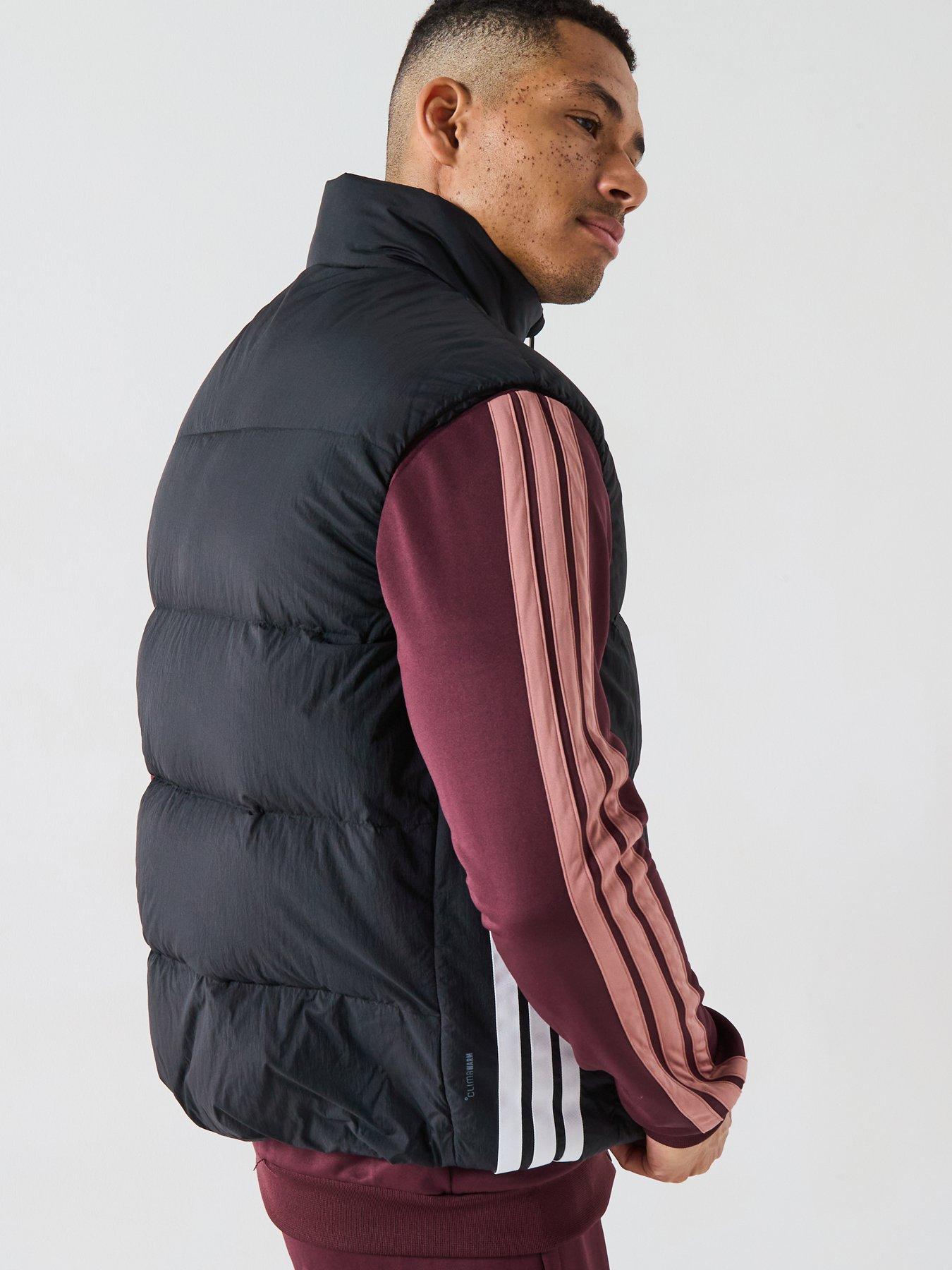  image of adidas-sportswear-mens-essentials-climawarm-3-stripes-down-vest-black