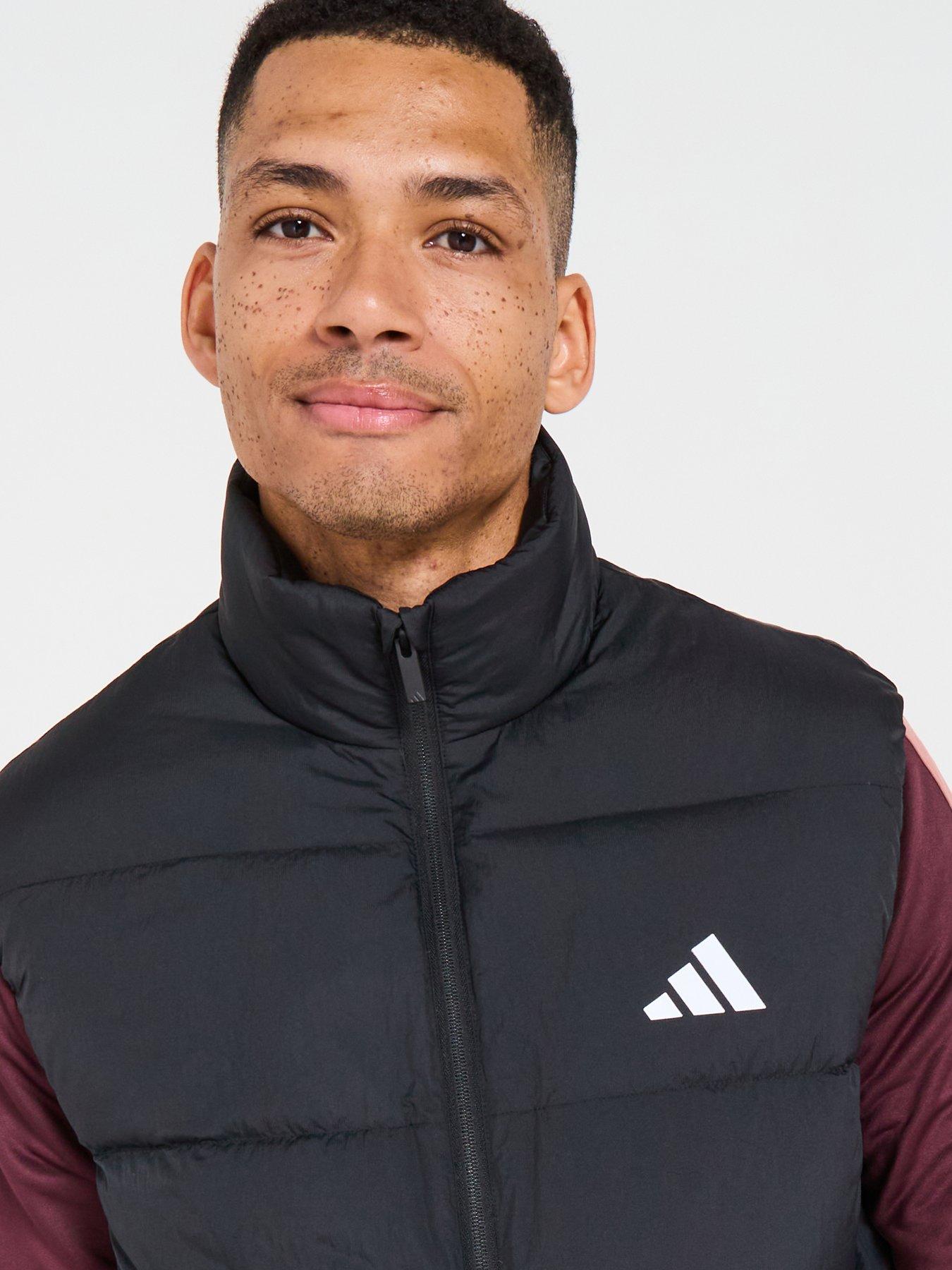  image of adidas-sportswear-mens-essentials-climawarm-3-stripes-down-vest-black