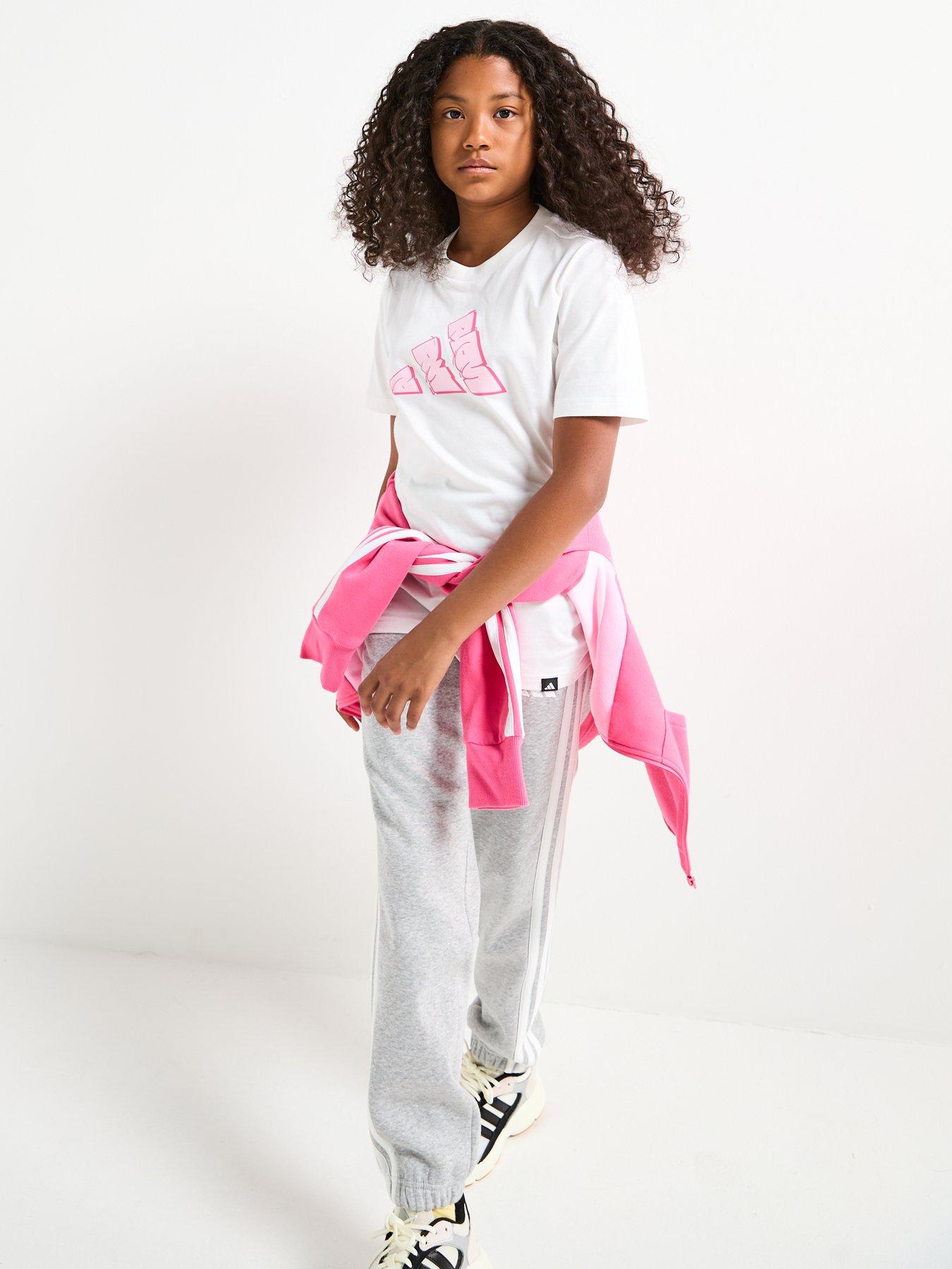  image of adidas-sportswear-junior-unisex-graphic-t-shirt-white