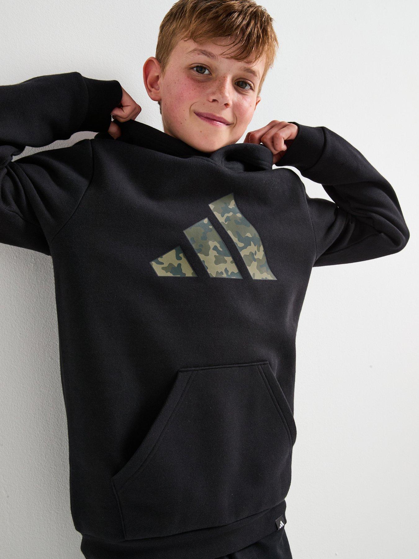 Image 1 of 6 of adidas Sportswear Junior Unisex Logo Hoodie-black