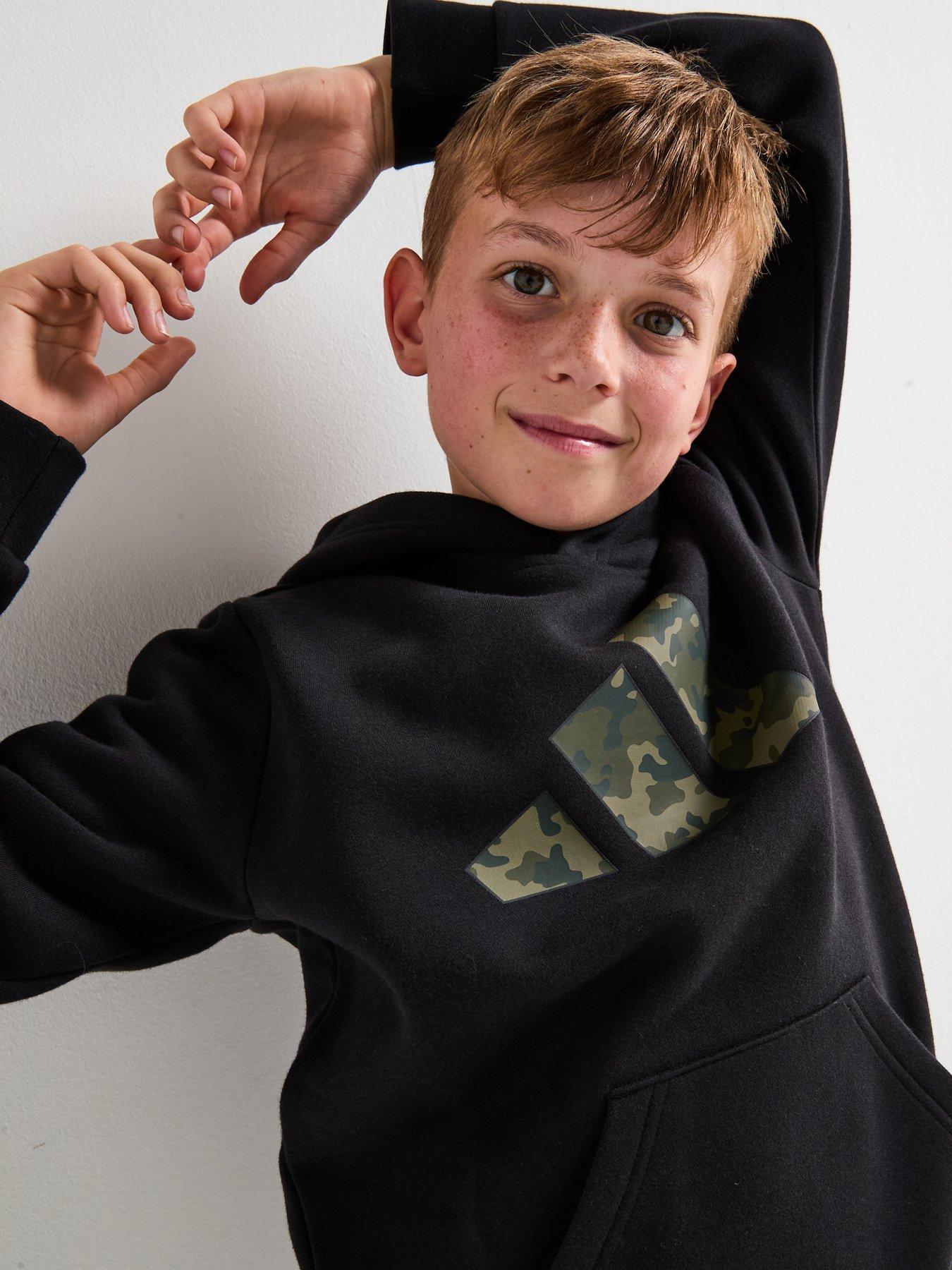 Image 4 of 6 of adidas Sportswear Junior Unisex Logo Hoodie-black