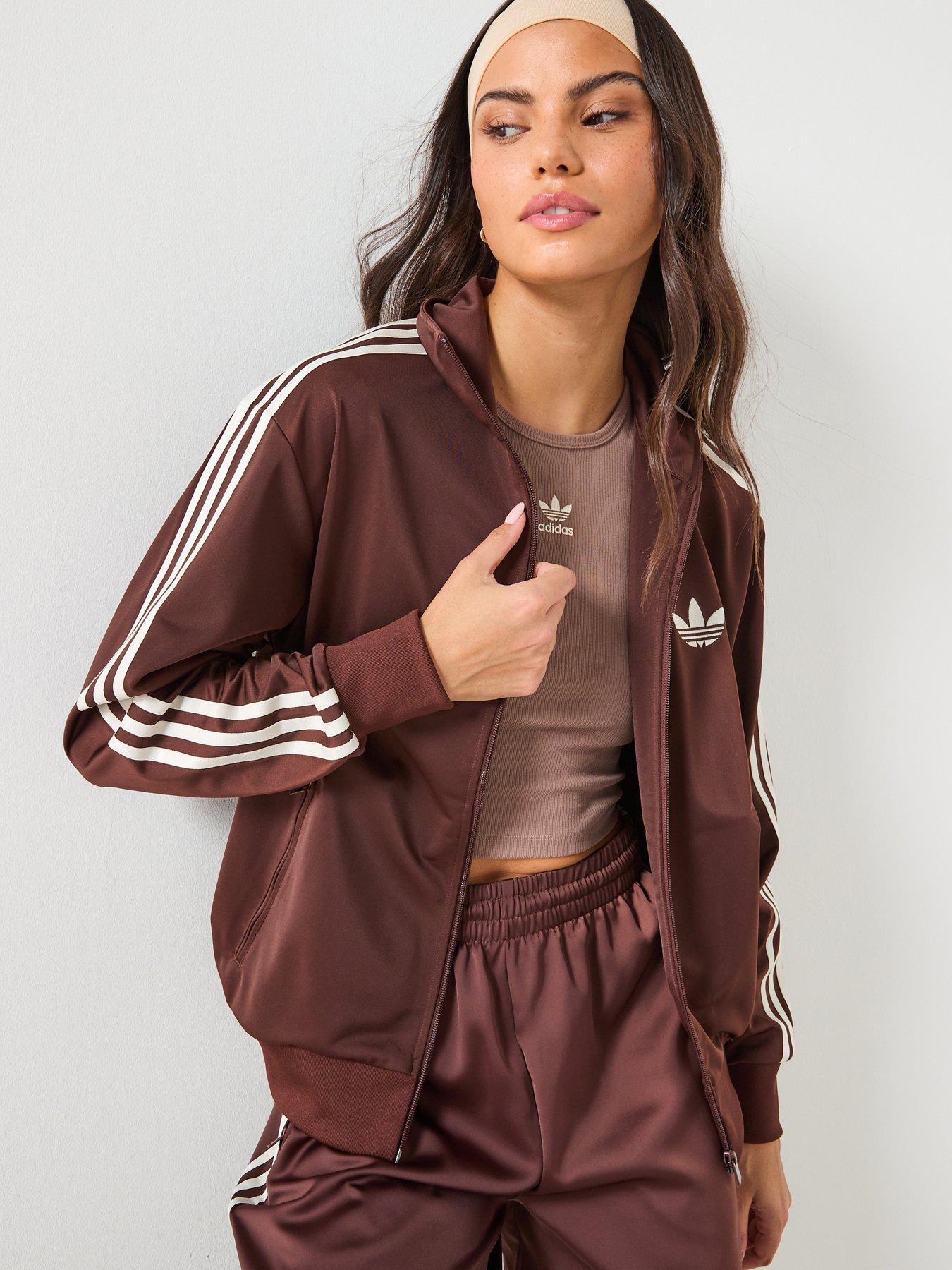 adidas Originals Womens Firebird Track Top - Brown