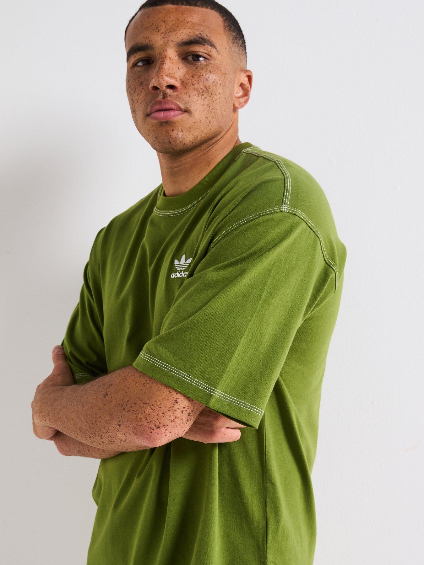 Image 5 of 6 of adidas Originals Men's Trefoil Essentials T-Shirt - Green