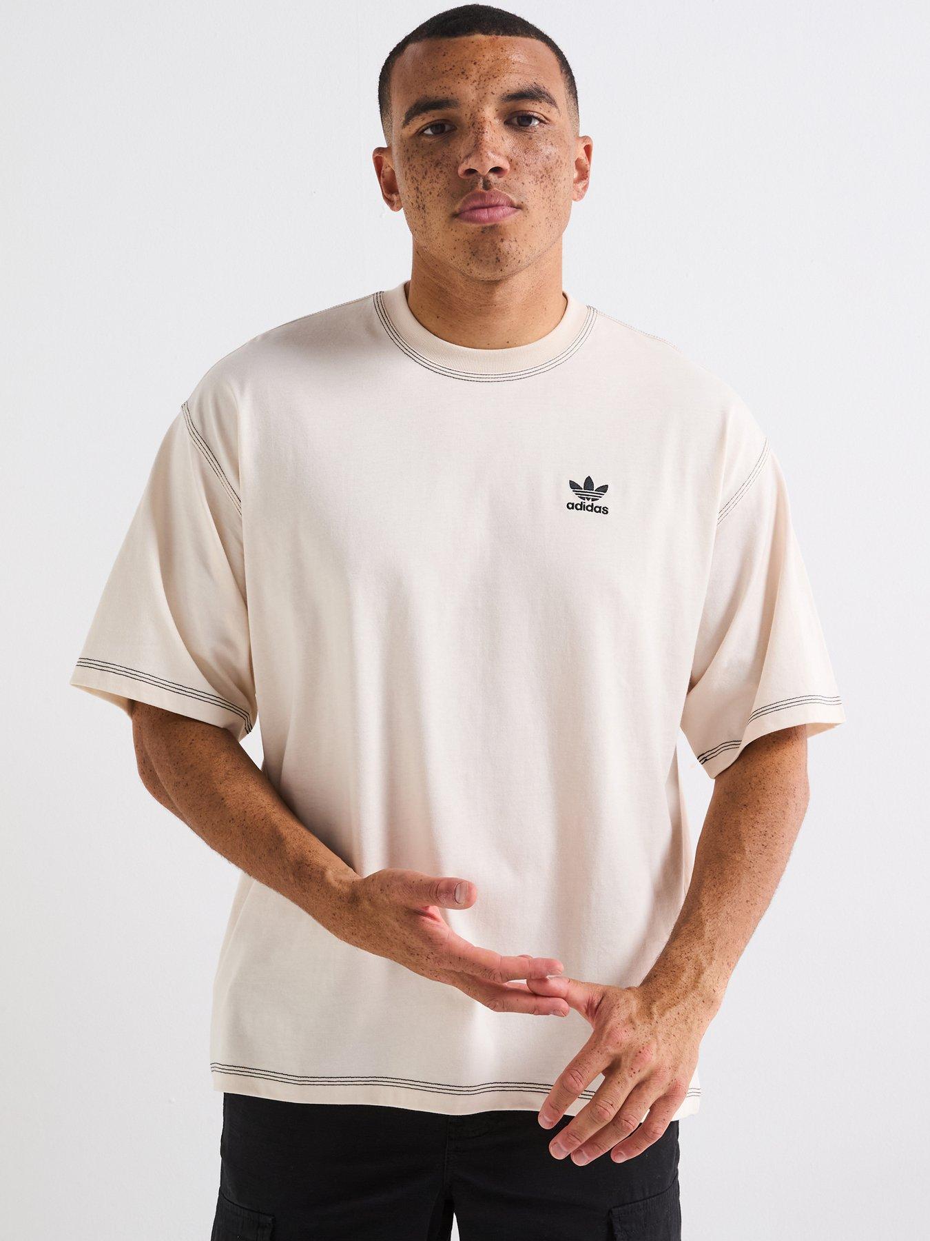 undefined Men's Trefoil Essentials Tee - White