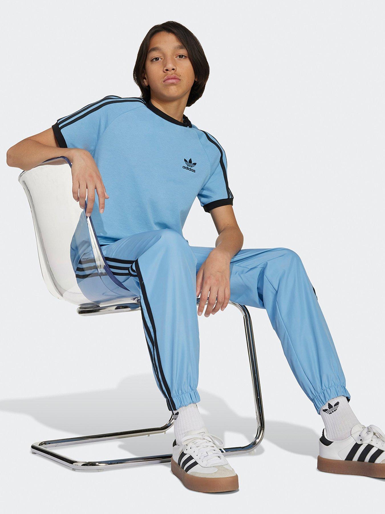 Image 3 of 4 of adidas Originals Junior Boys 3-stripe T-shirt - Blue