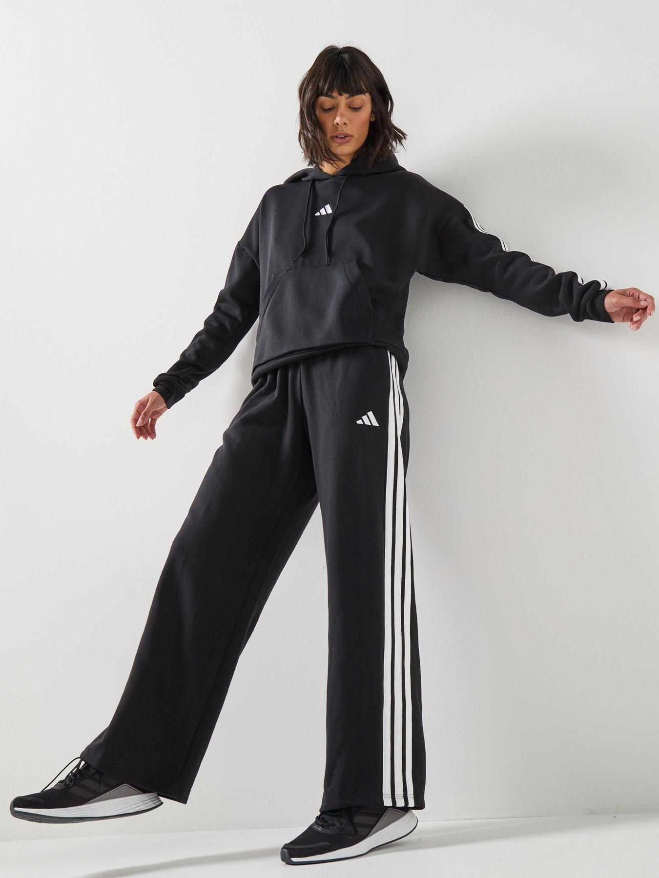 Image 3 of 5 of adidas Sportswear Women's Essentials 3-stripes Fleece Hoodie - Black