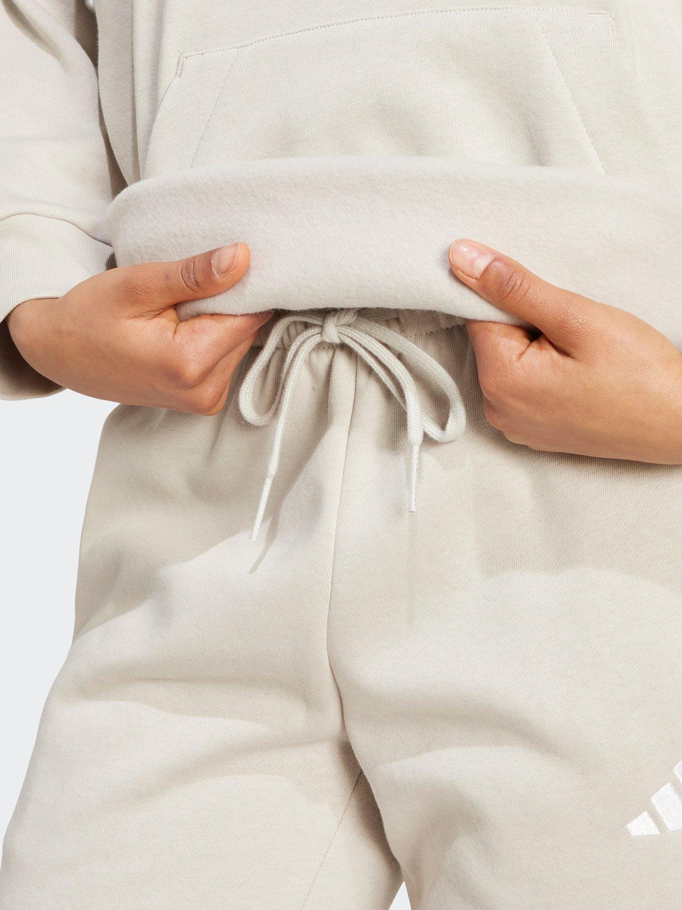 Image 5 of 6 of adidas Sportswear Women's Essentials 3-Stripes Fleece Hoodie - Grey