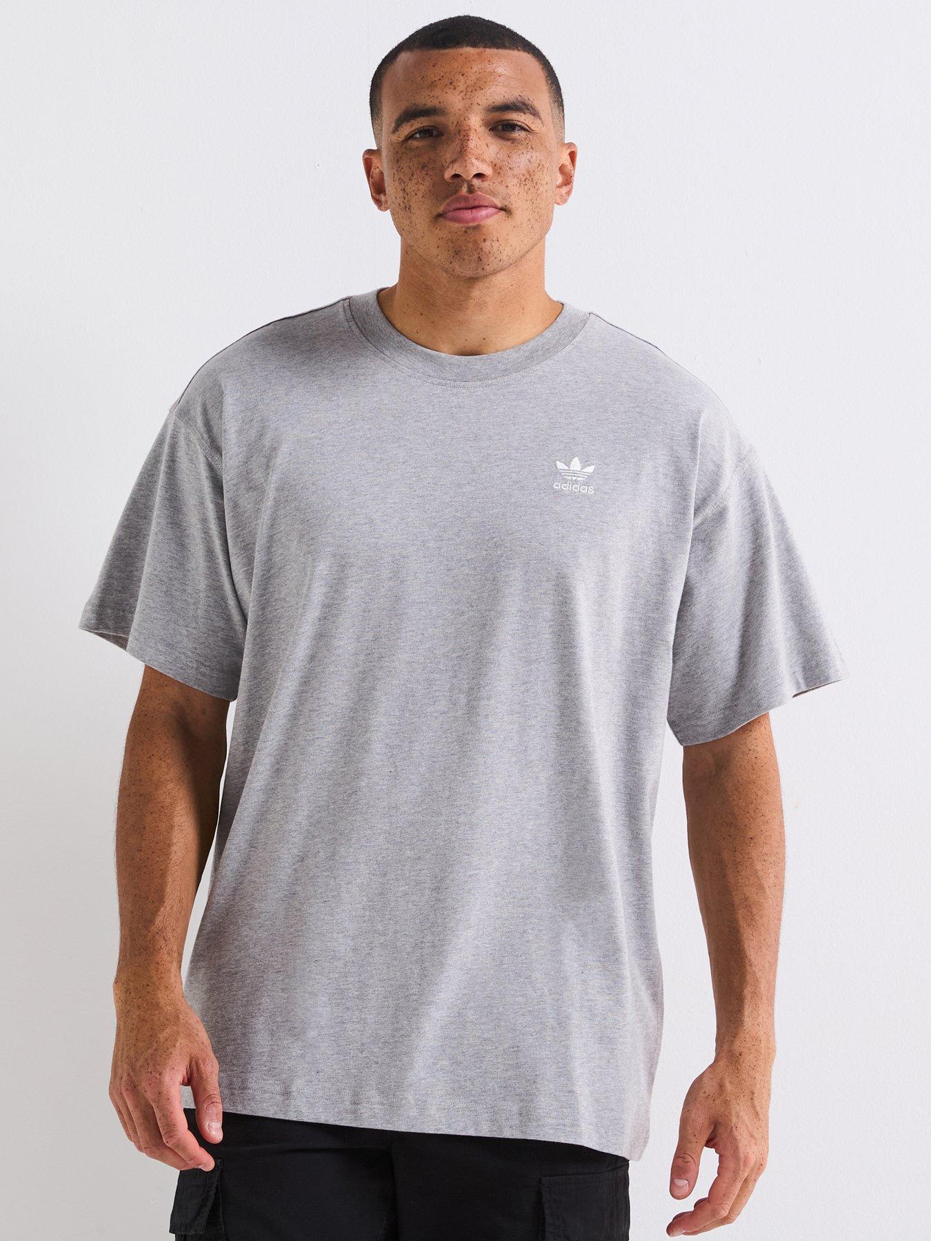adidas Originals Men's Trefoil Essentials Oversized T-Shirt - Grey