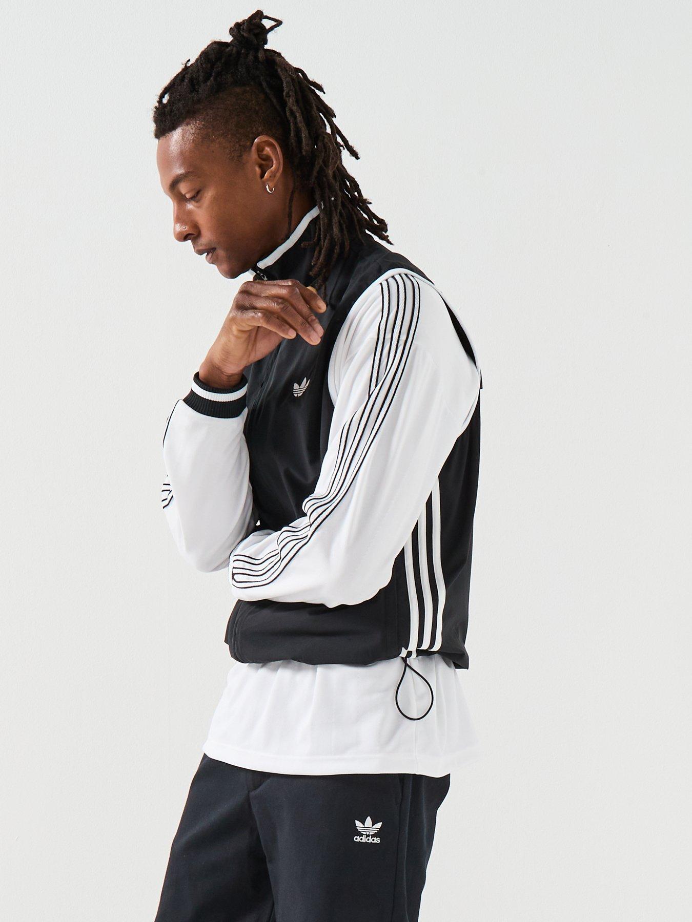  image of adidas-originals-mens-adicolor-vest-black