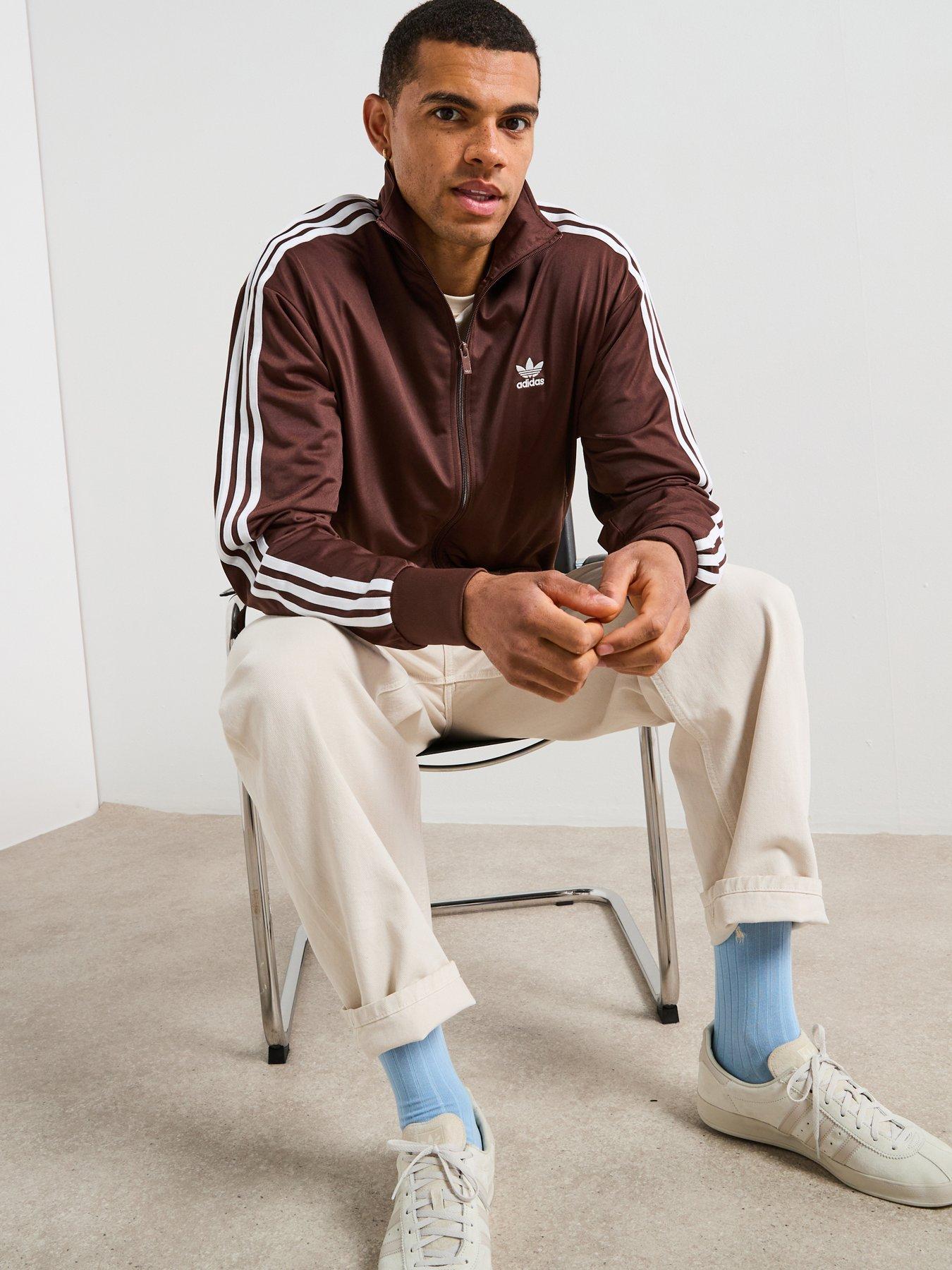 undefined Men's Firebird Adicolor Tracktop - Brown