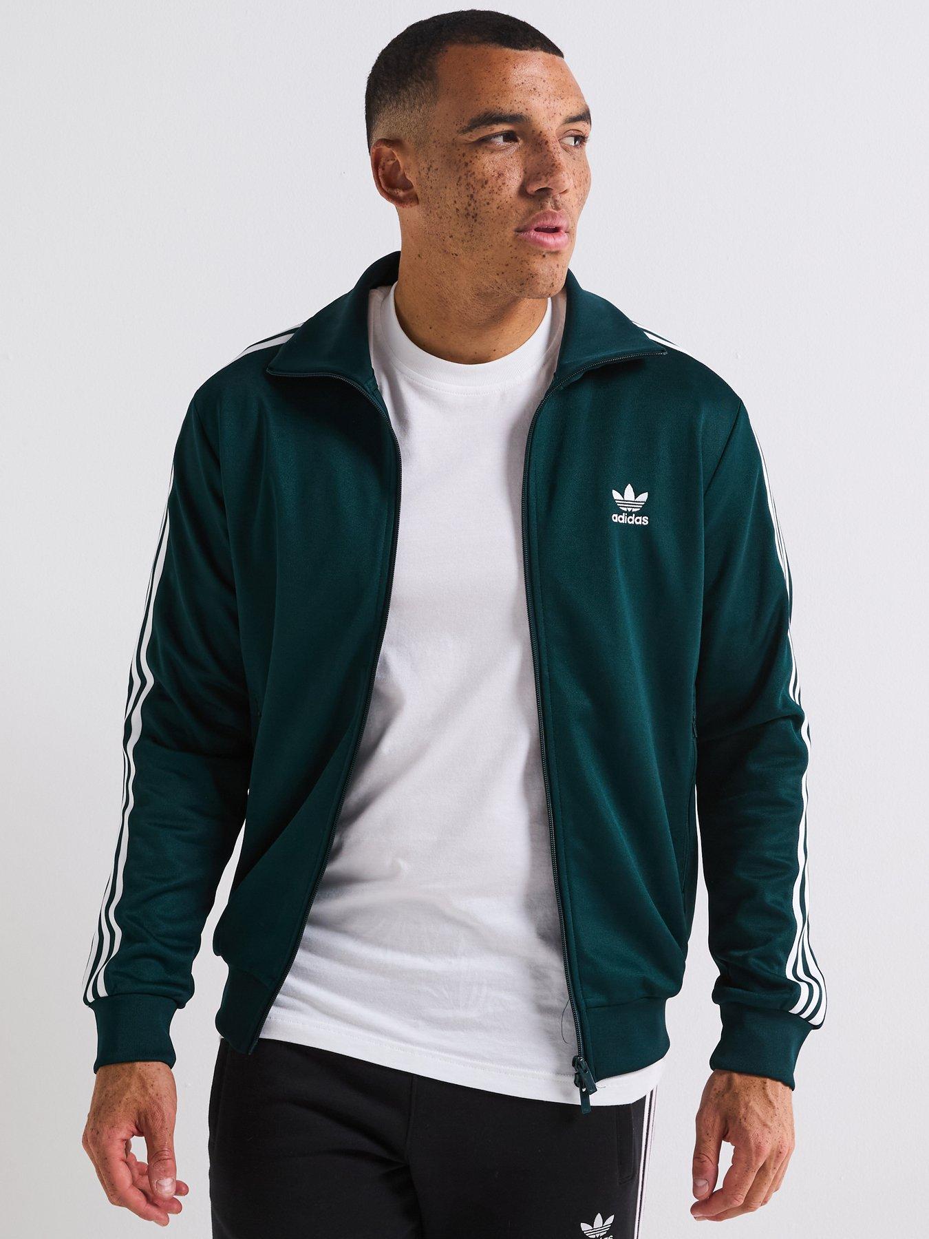 Image 1 of 6 of adidas Originals Men's Adicolor Classics Track Top - Green