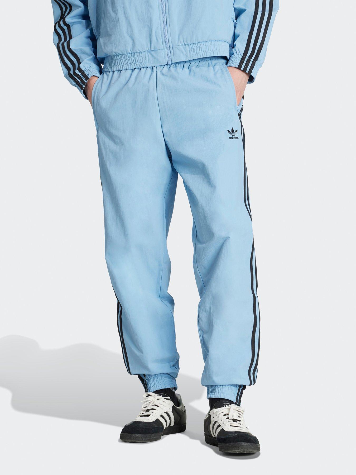 undefined Men's Firebird Adicolor Woven Trackpants - Blue