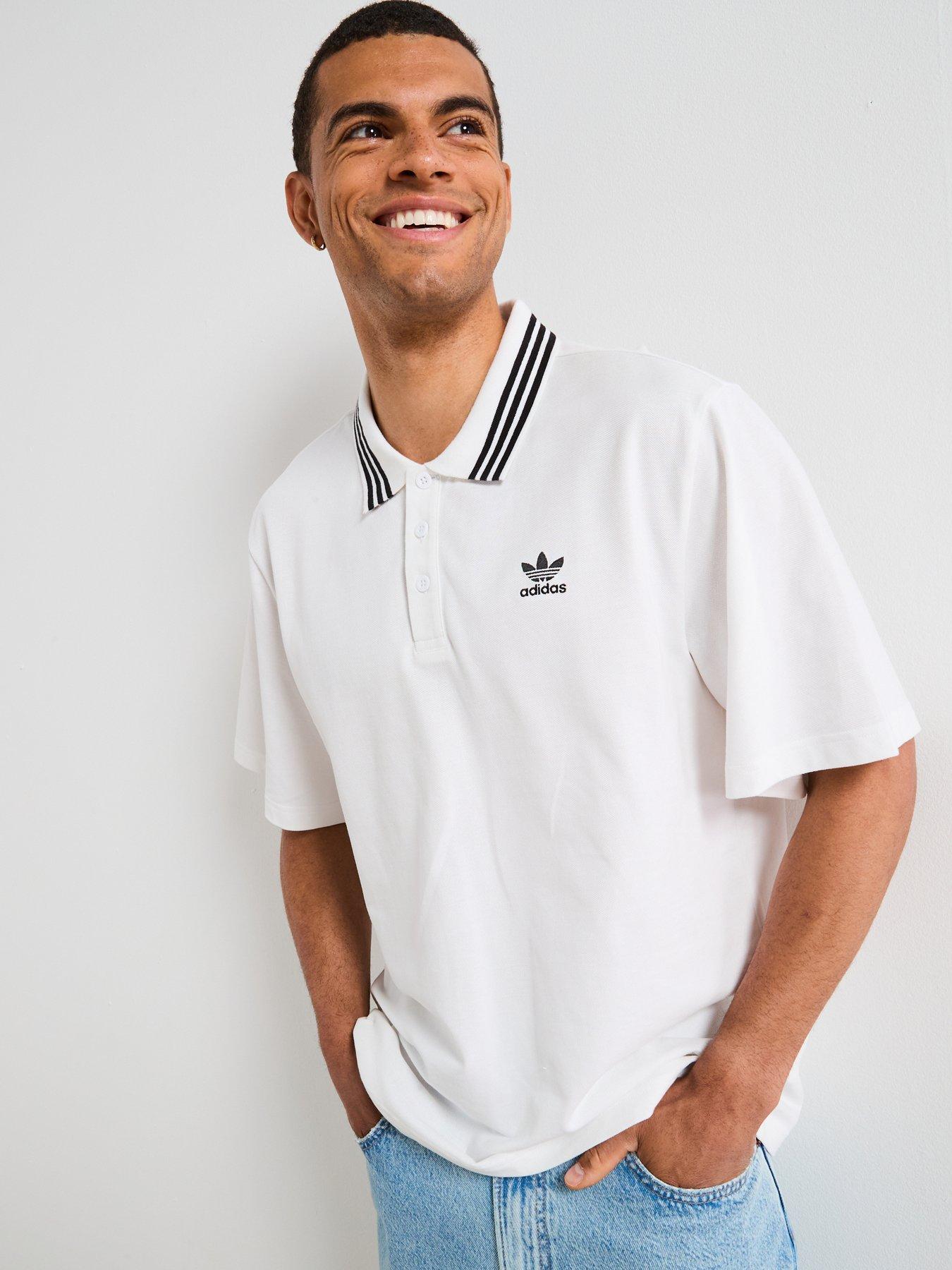 Image 5 of 6 of adidas Originals Men's Loose Polo - White