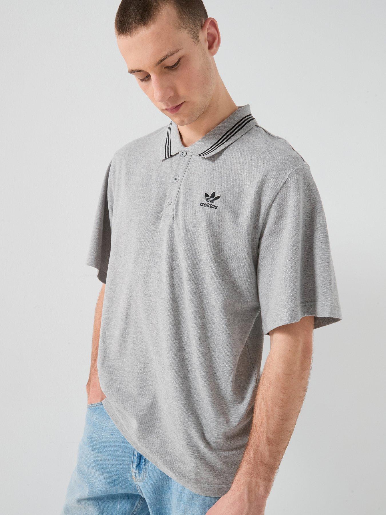 adidas Originals Men's Loose Polo - Grey