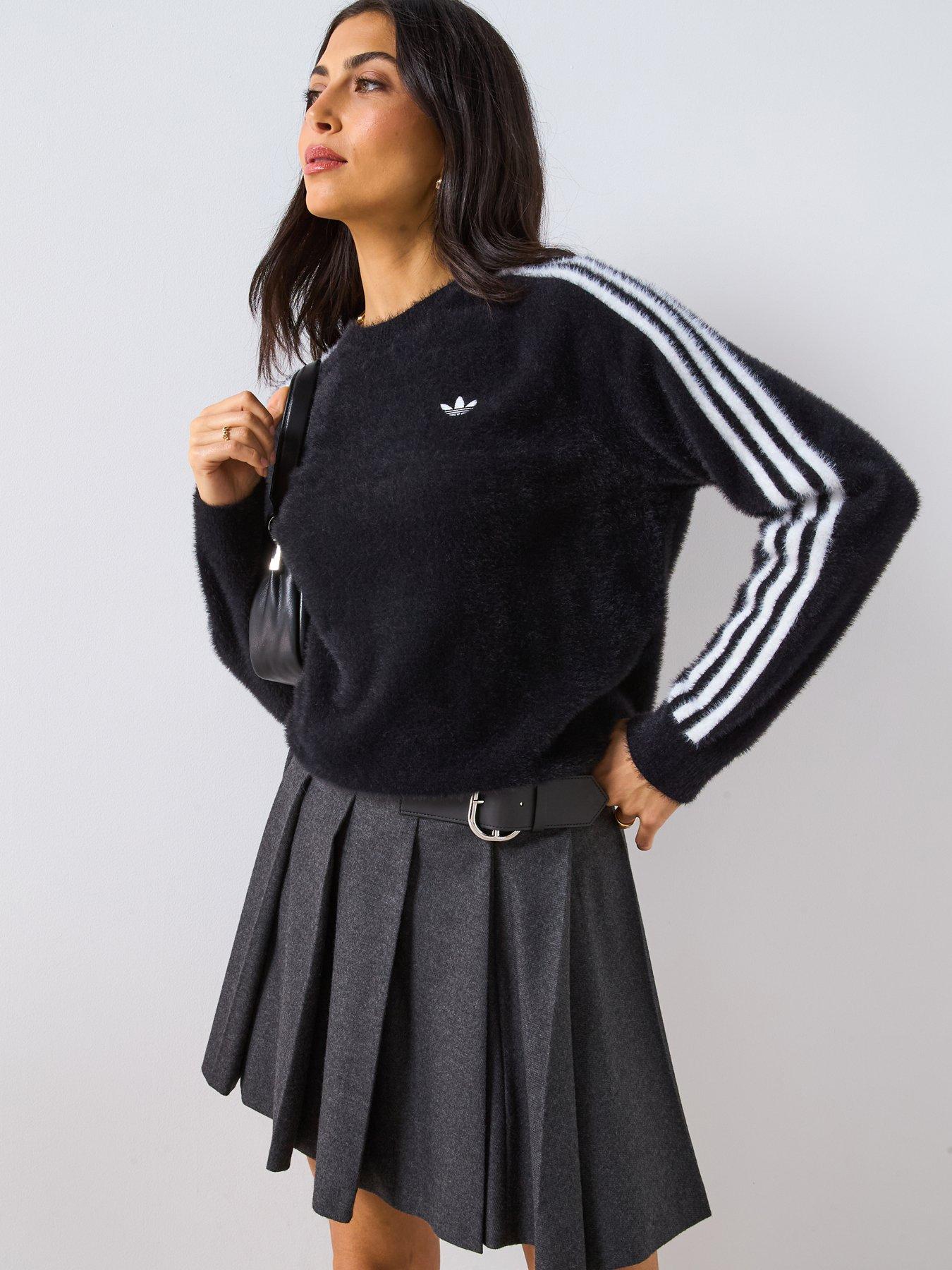 adidas Originals Women's Adicolor Holiday Knit Sweater - Black