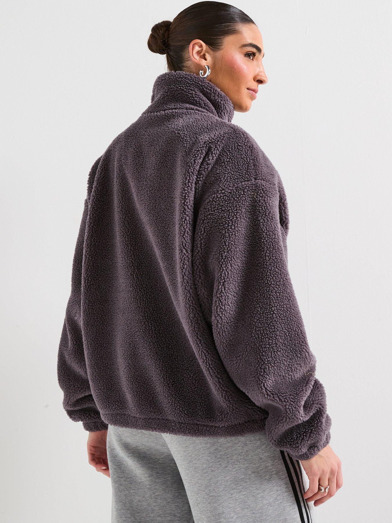 Image 2 of 6 of adidas Originals Women's Essentials Teddy Jacket - Dark Grey