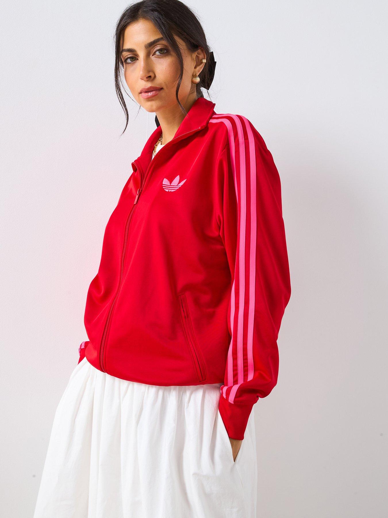 undefined Women's Adicolor Classic Firebird Loose Track Top - Red