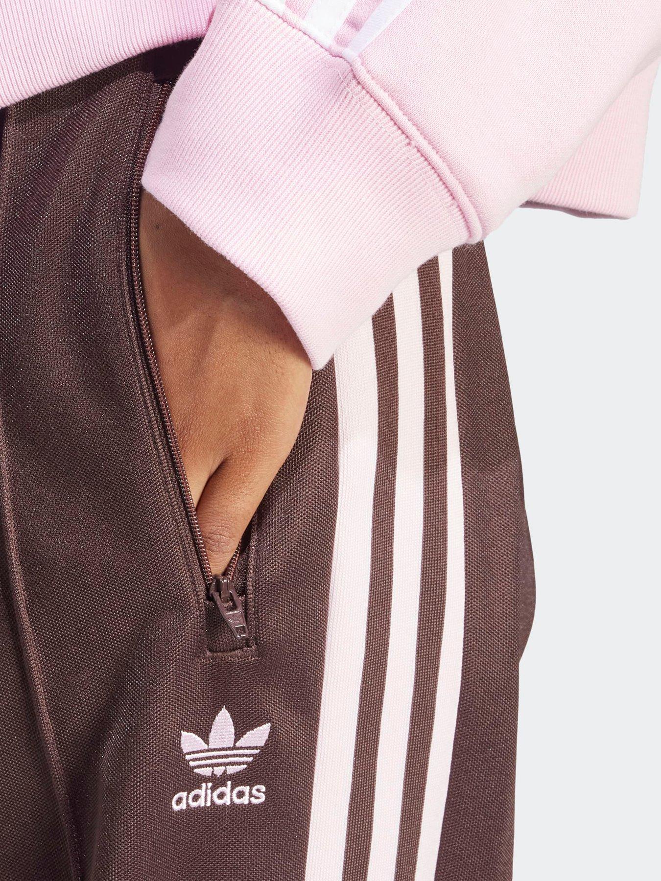 Image 4 of 5 of adidas Originals Women's Beckenbauer Tracksuit Pants - Brown