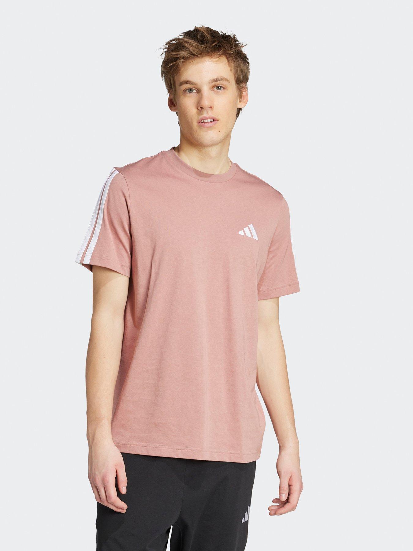 Image 1 of 4 of adidas Sportswear Men's 3-Stripes T-Shirt - Warm Clay Red