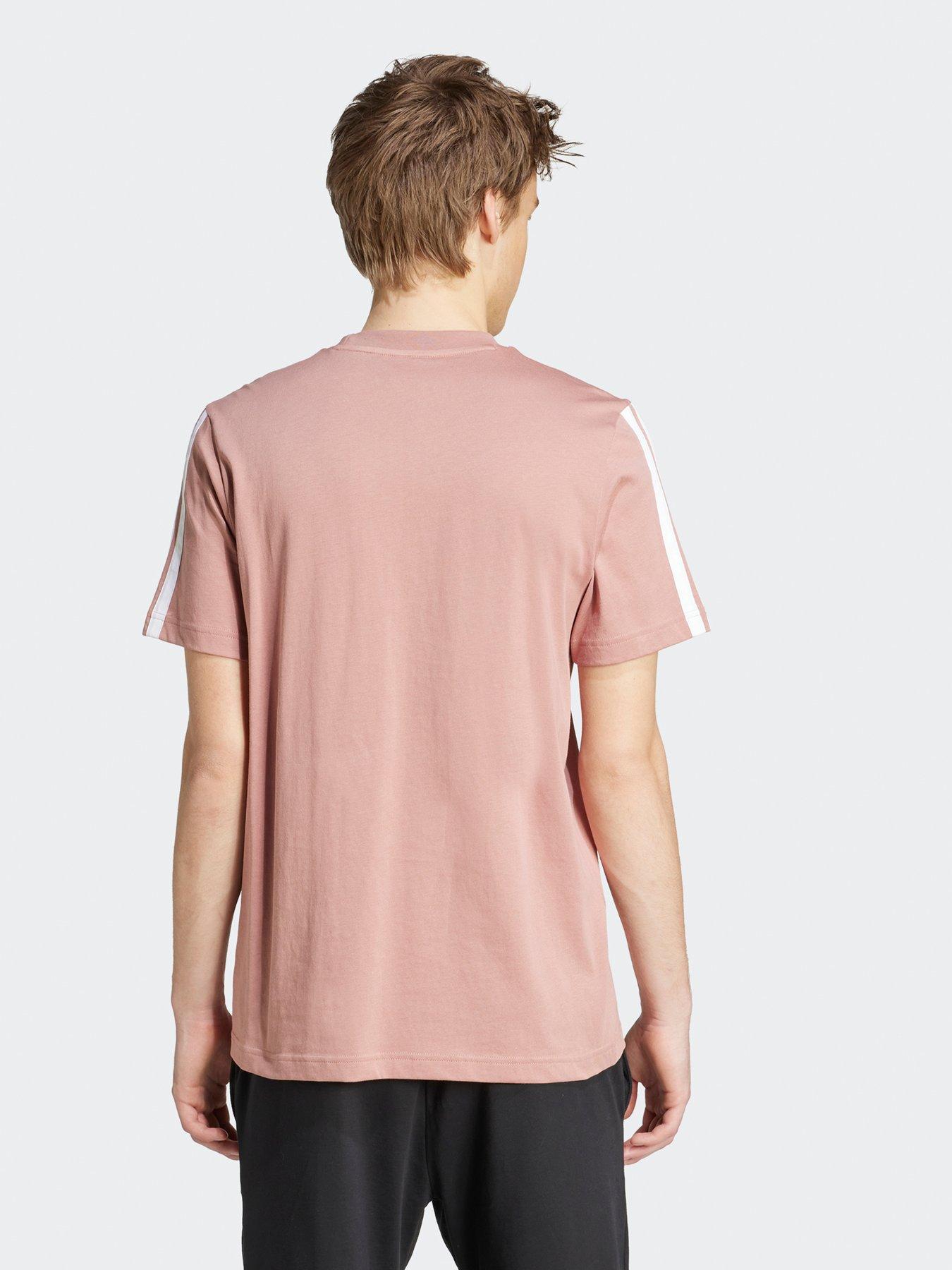 Image 2 of 4 of adidas Sportswear Men's 3-Stripes T-Shirt - Warm Clay Red